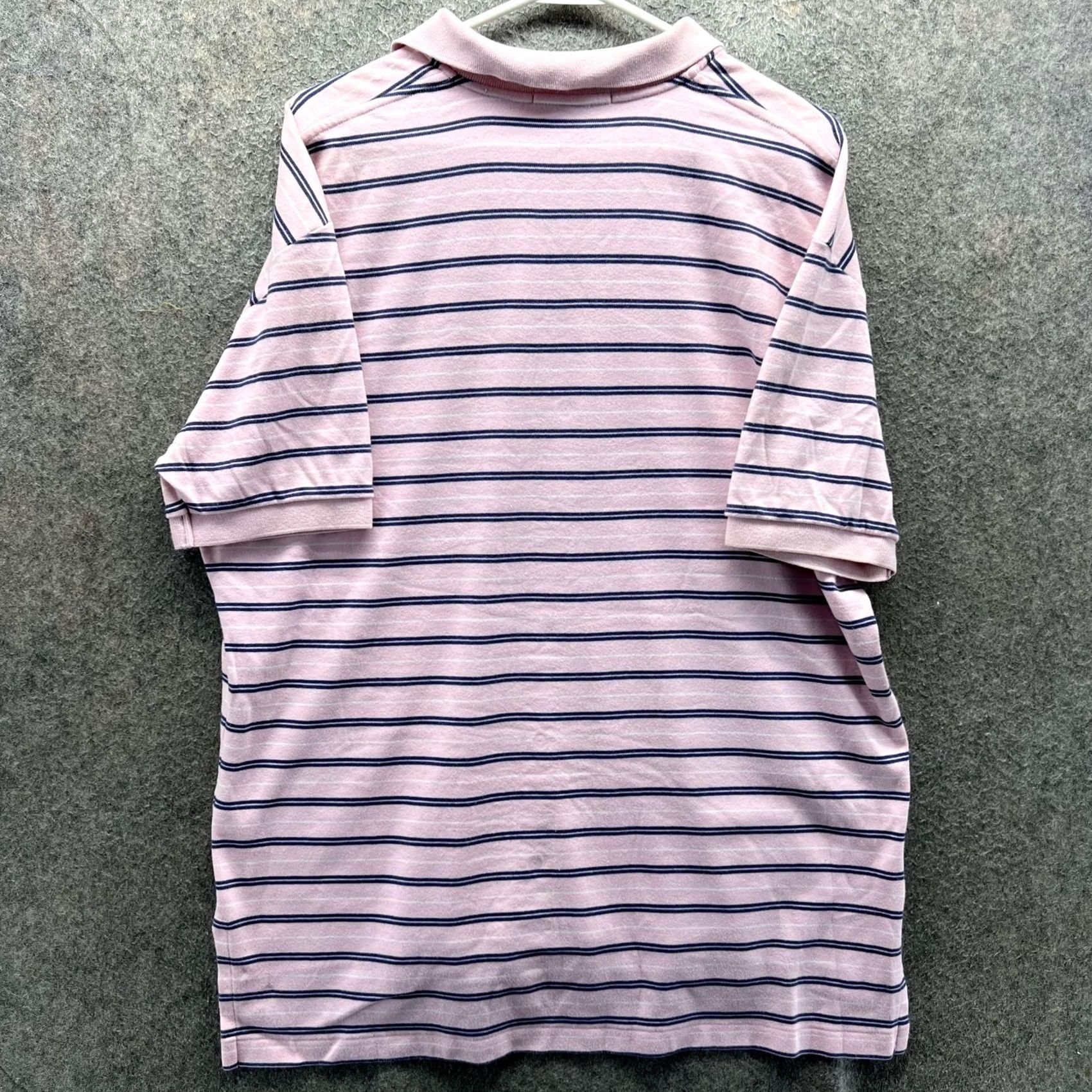 Polo Ralph Lauren Polo by Ralph Lauren Polo Shirt Mens L Pink Stripe Pony Logo Short Sleeve Size US L / EU 52-54 / 3 - 7 Thumbnail