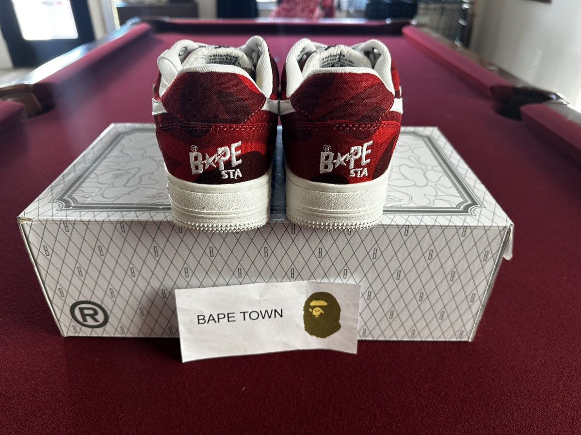 Bape COLOR CAMO BAPE STA LOW (RED) Size US 8.5 / EU 41-42 - 3 Thumbnail