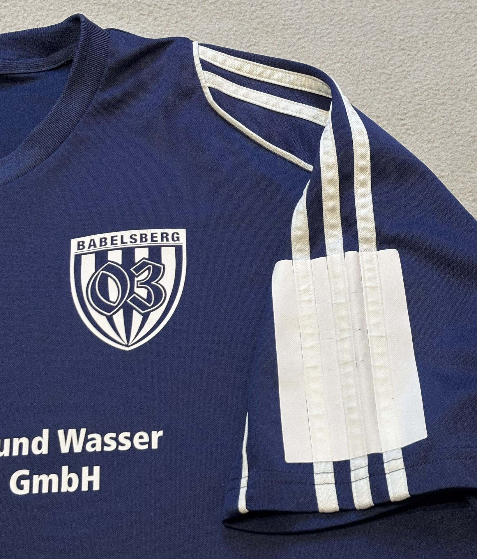 Adidas SV Babelsberg 03 2000s Adidas #6 Matchworn Football Jersey Size US XL / EU 56 / 4 - 9 Thumbnail