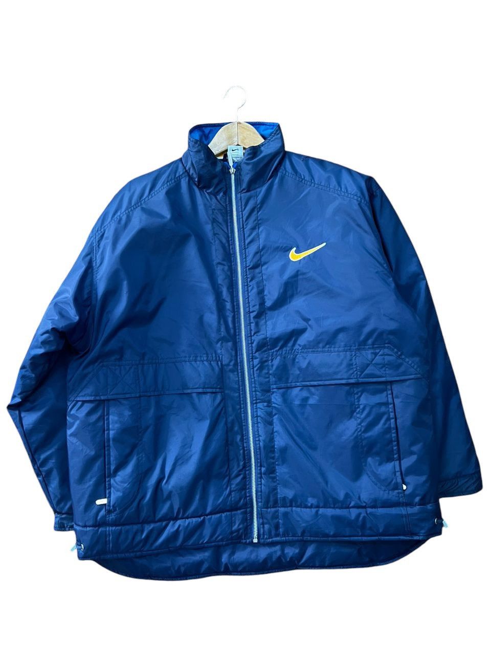 vintage 90s nike big swoosh jacket