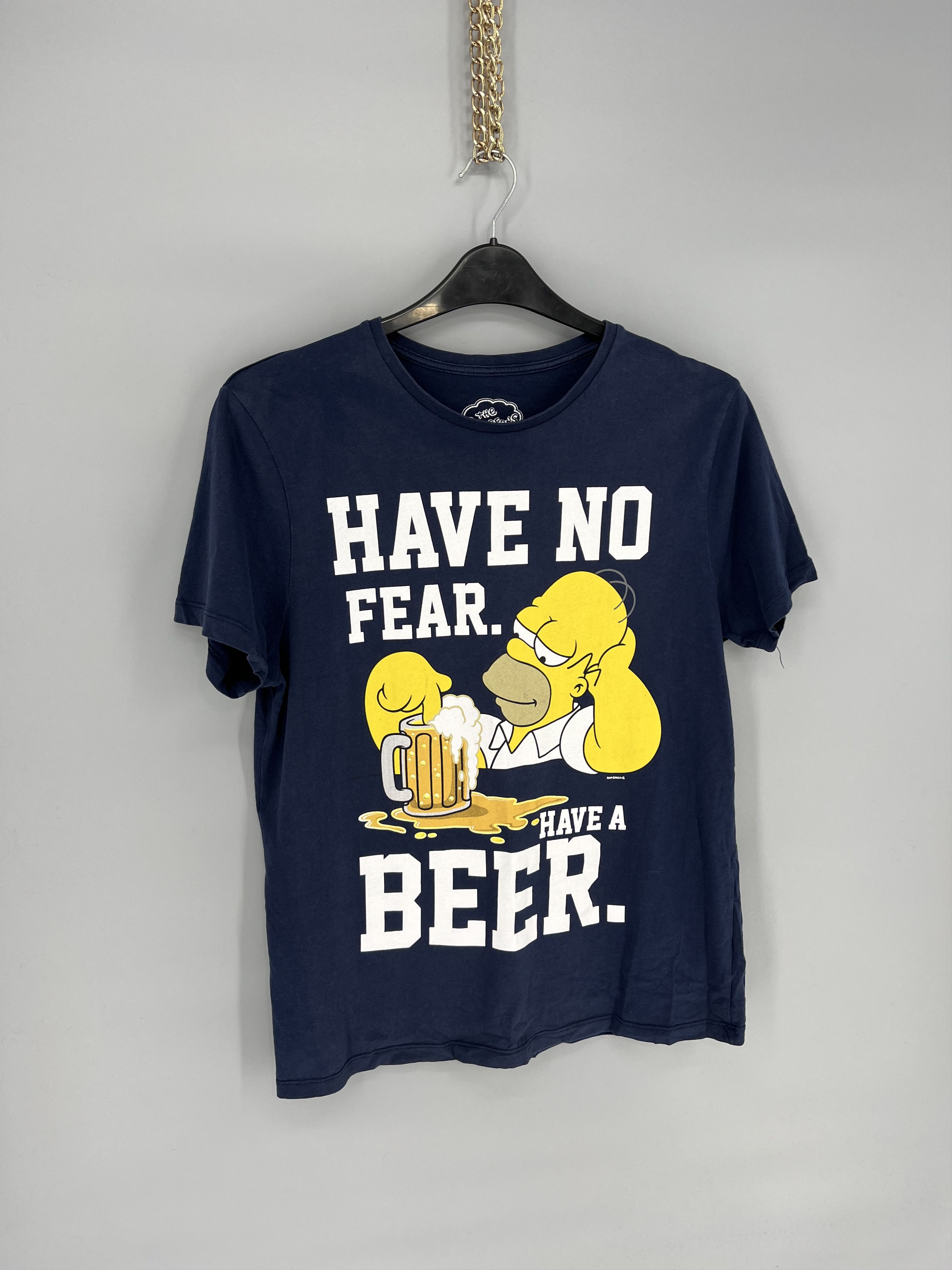 Band Tees Vintage The Simpsons "Have no fear, have a beer" T-Shirt Size US M / EU 48-50 / 2 - 2 Thumbnail