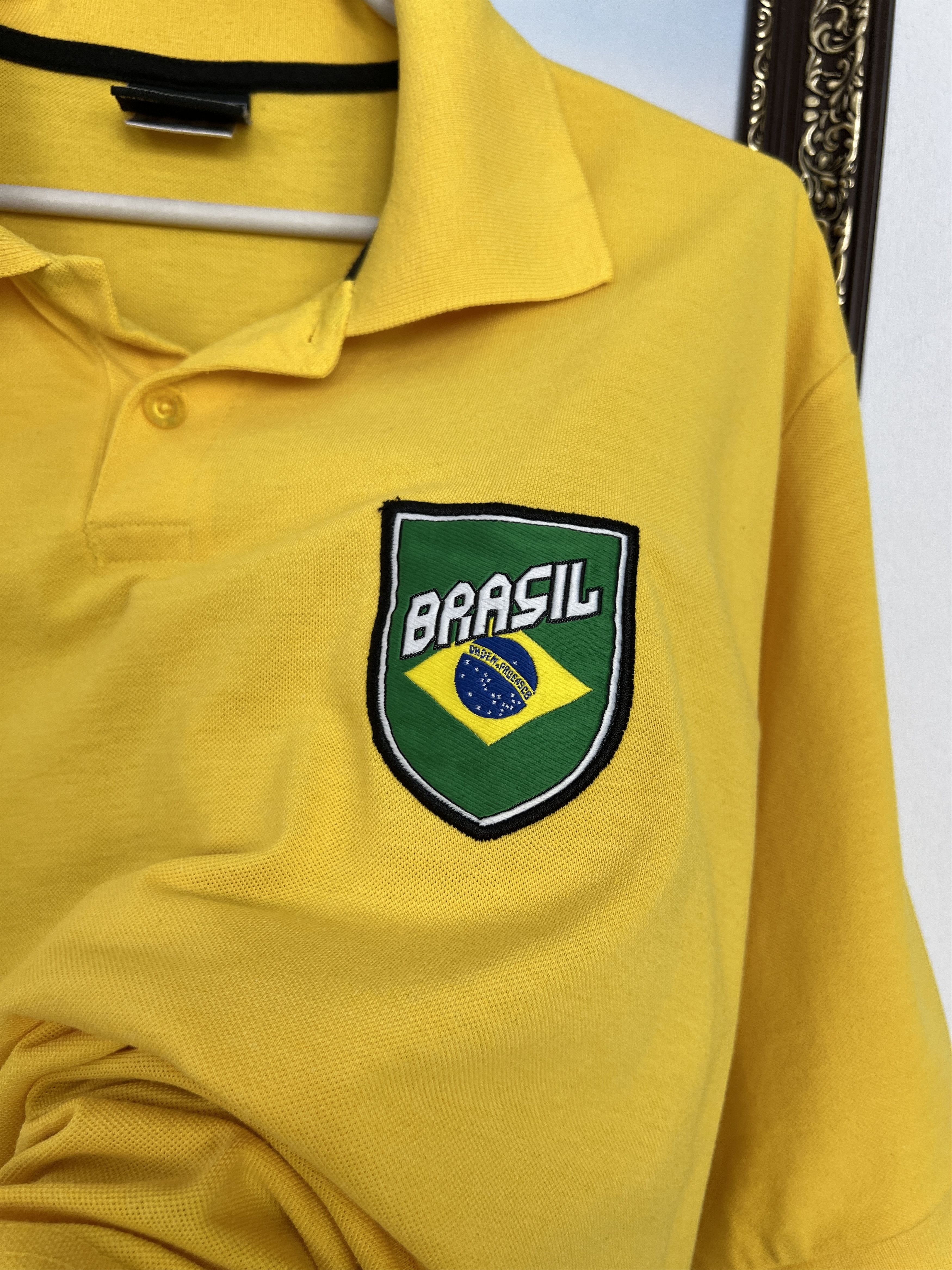 Umbro Vintage 2000's Brazil Umbro Polo Football Shirt Soccer Size US XXL / EU 58 / 5 - 4 Thumbnail