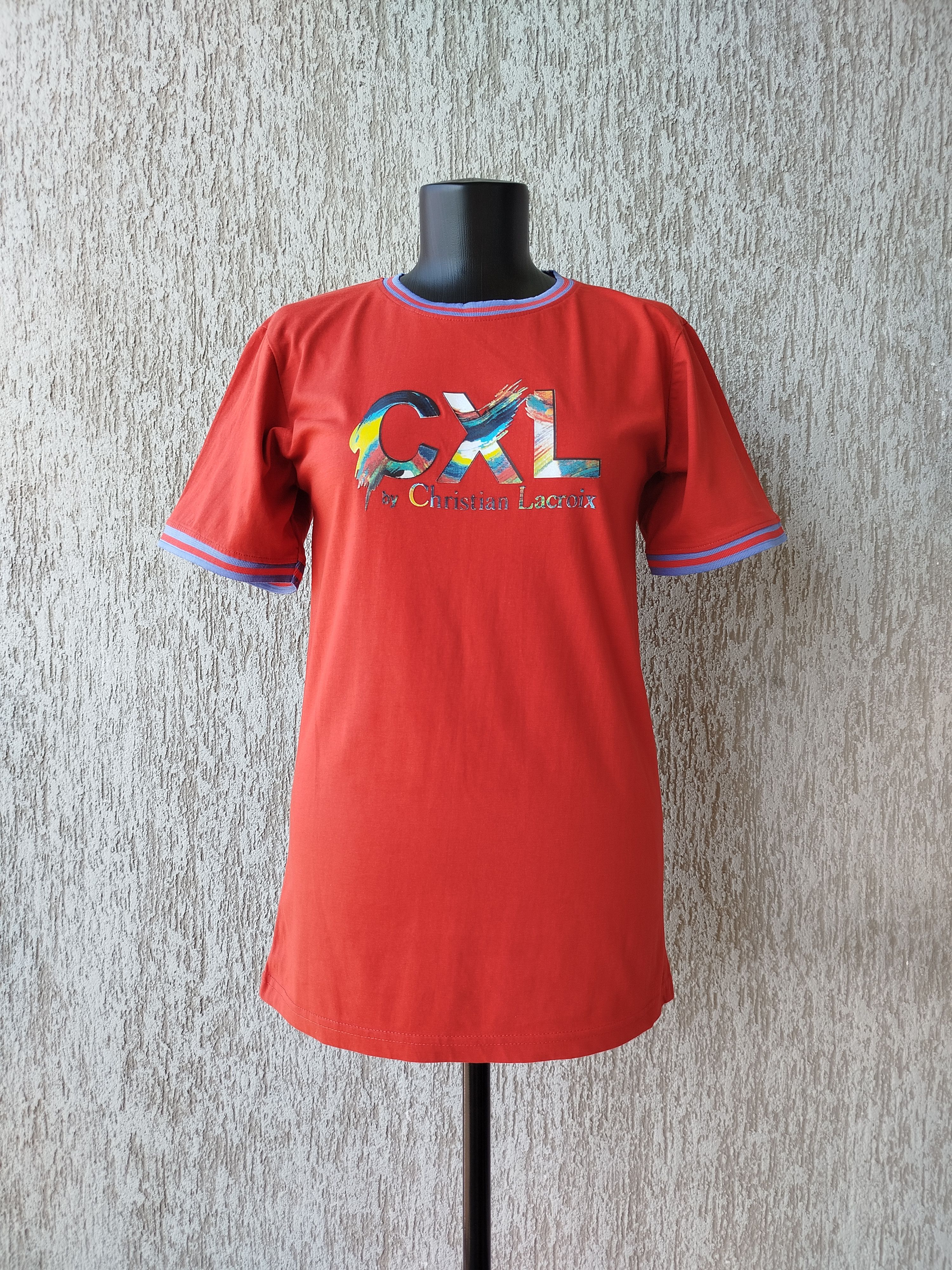 Christian Lacroix T-Shirt Top Short Sleeve Logo 100% Cotton Size M Size M / US 6-8 / IT 42-44 - 2 Thumbnail