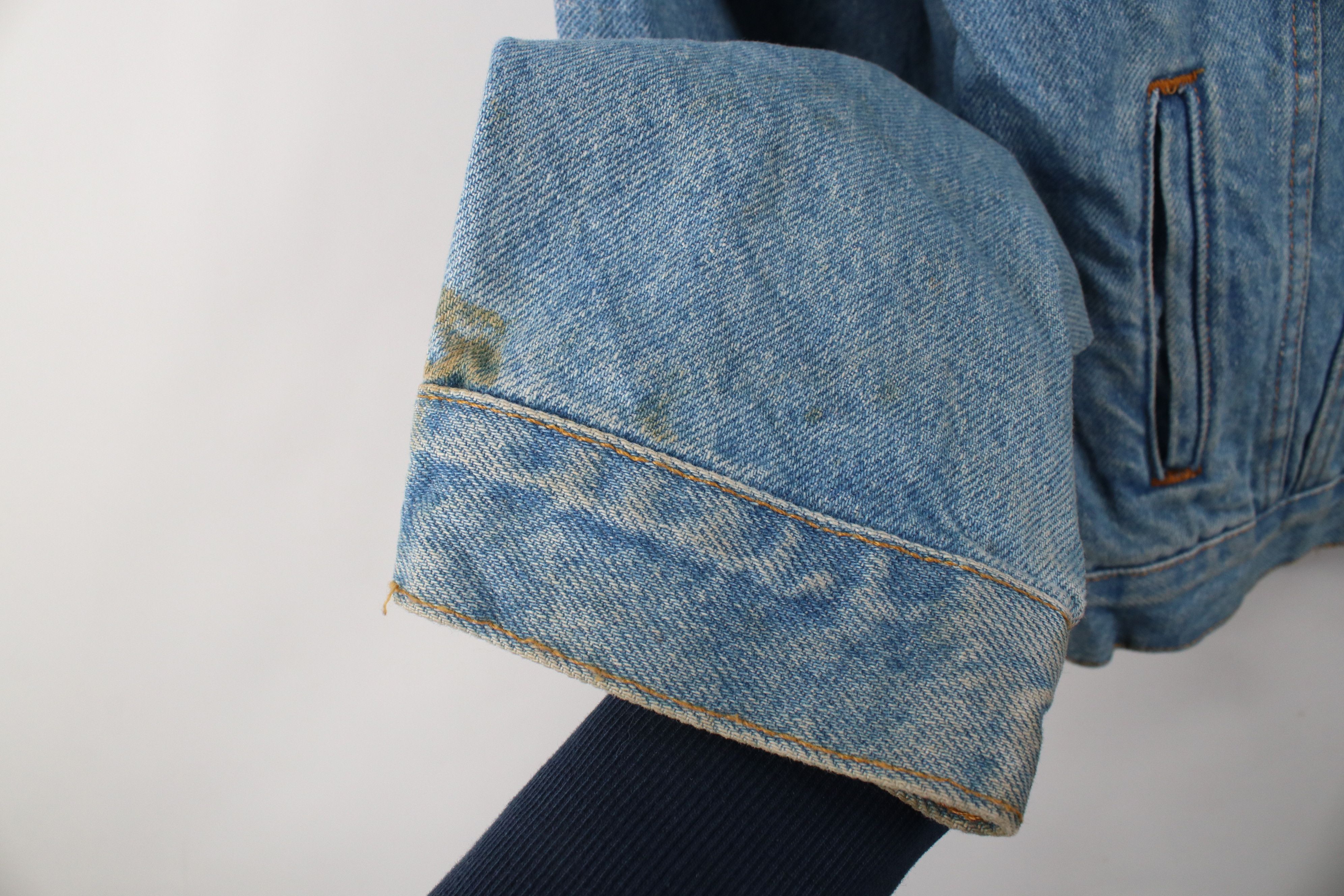 Hard Rock Cafe Vintage 90s Hard Rock Cafe Las Vegas Denim Trucker Jacket Size L / US 10 / IT 46 - 9 Thumbnail