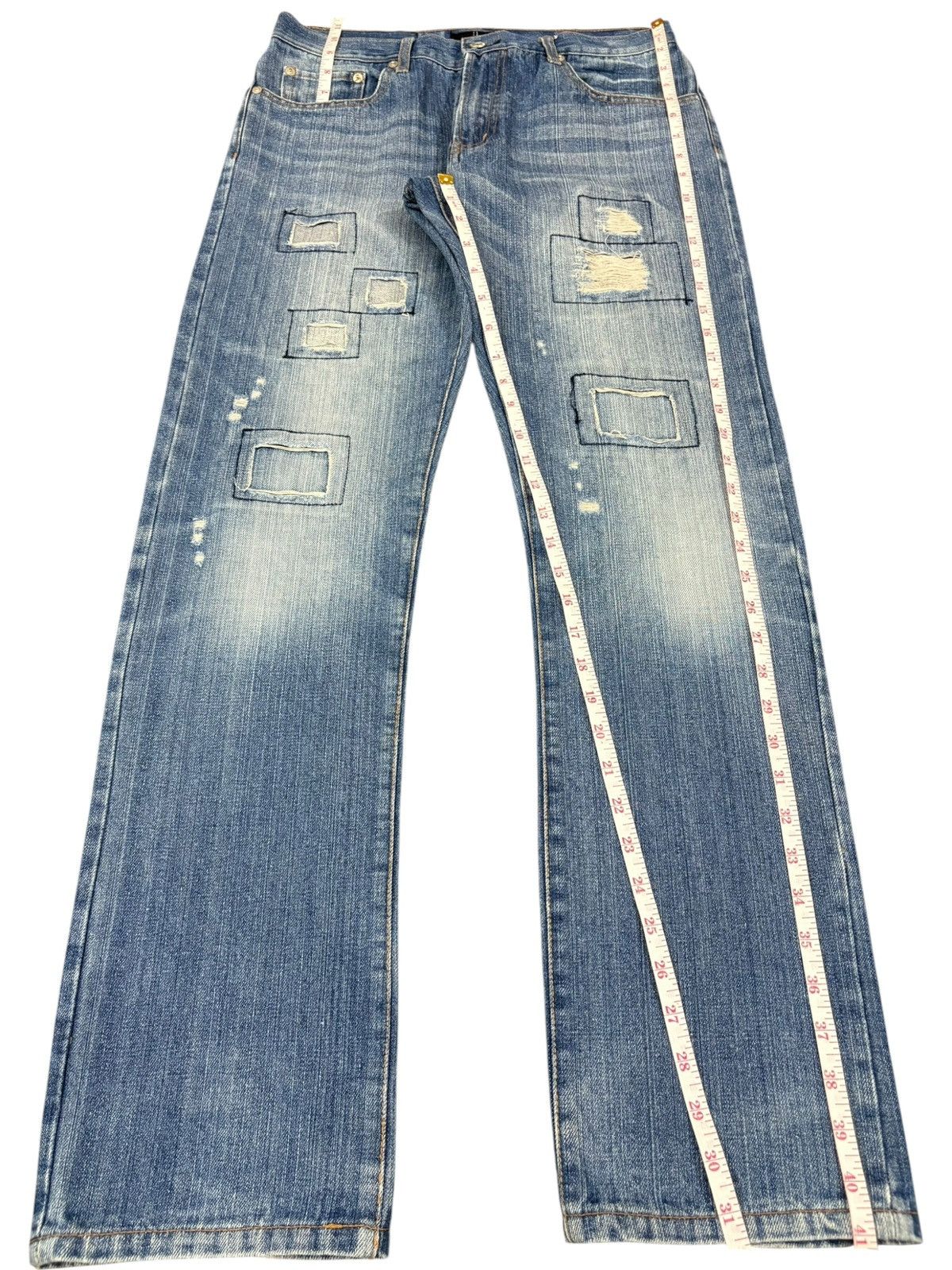 Japanese Brand Vintage Japanese Brand Patches Distressed Jeans Size US 31 - 11 Thumbnail