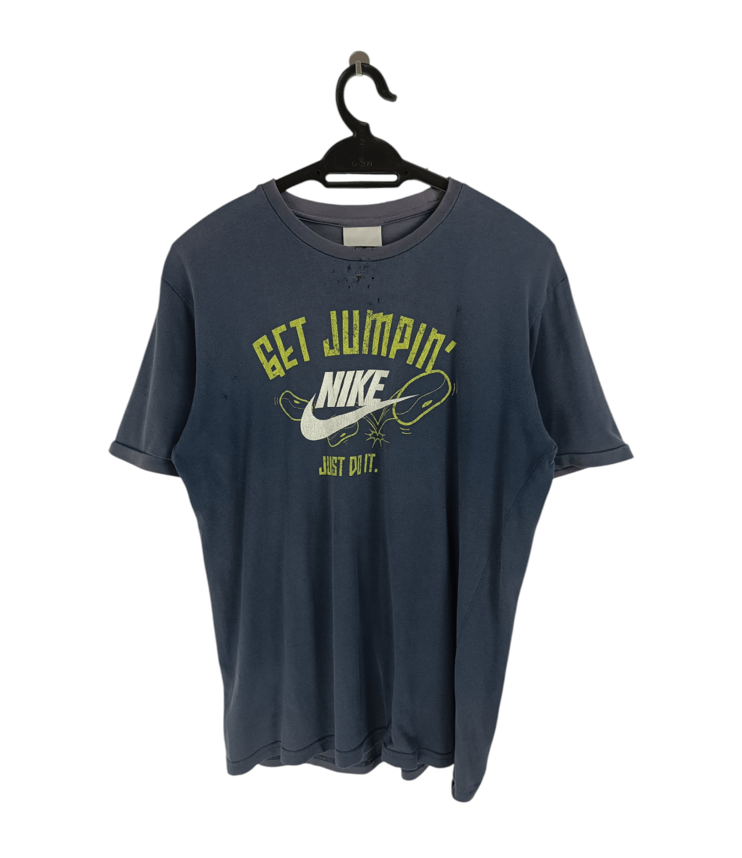 Nike THRASHED FADED VINTAGE Y2K NIKE GET JUMPIN VERY RARE TEE Size US M / EU 48-50 / 2 - 1 Thumbnail
