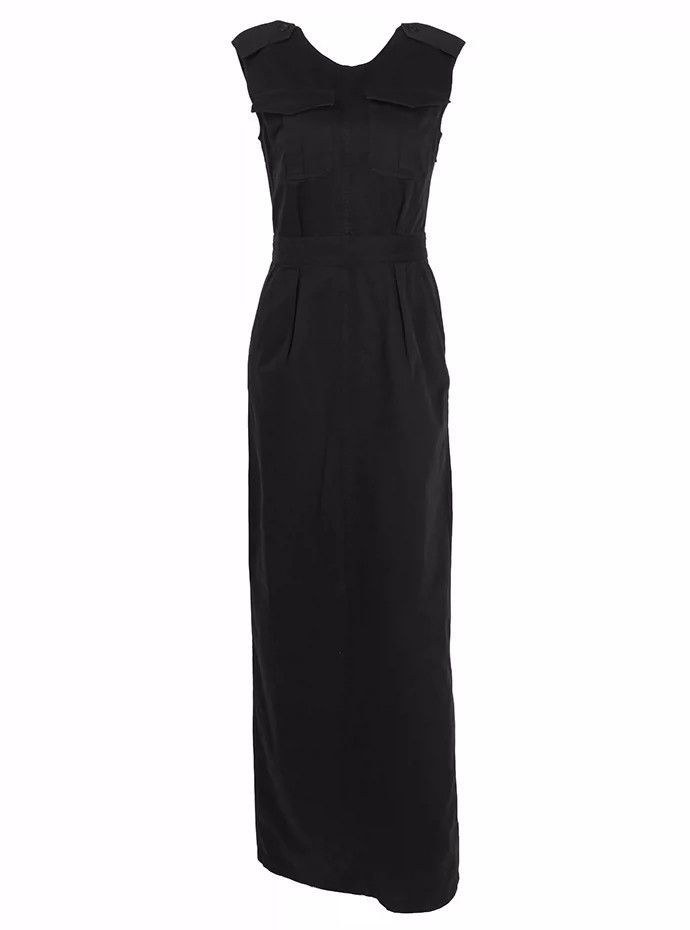 Dries Van Noten Dries Van Noten size:36 Black sleeveless round-neck dress Size S / US 4 / IT 40 - 1 Thumbnail