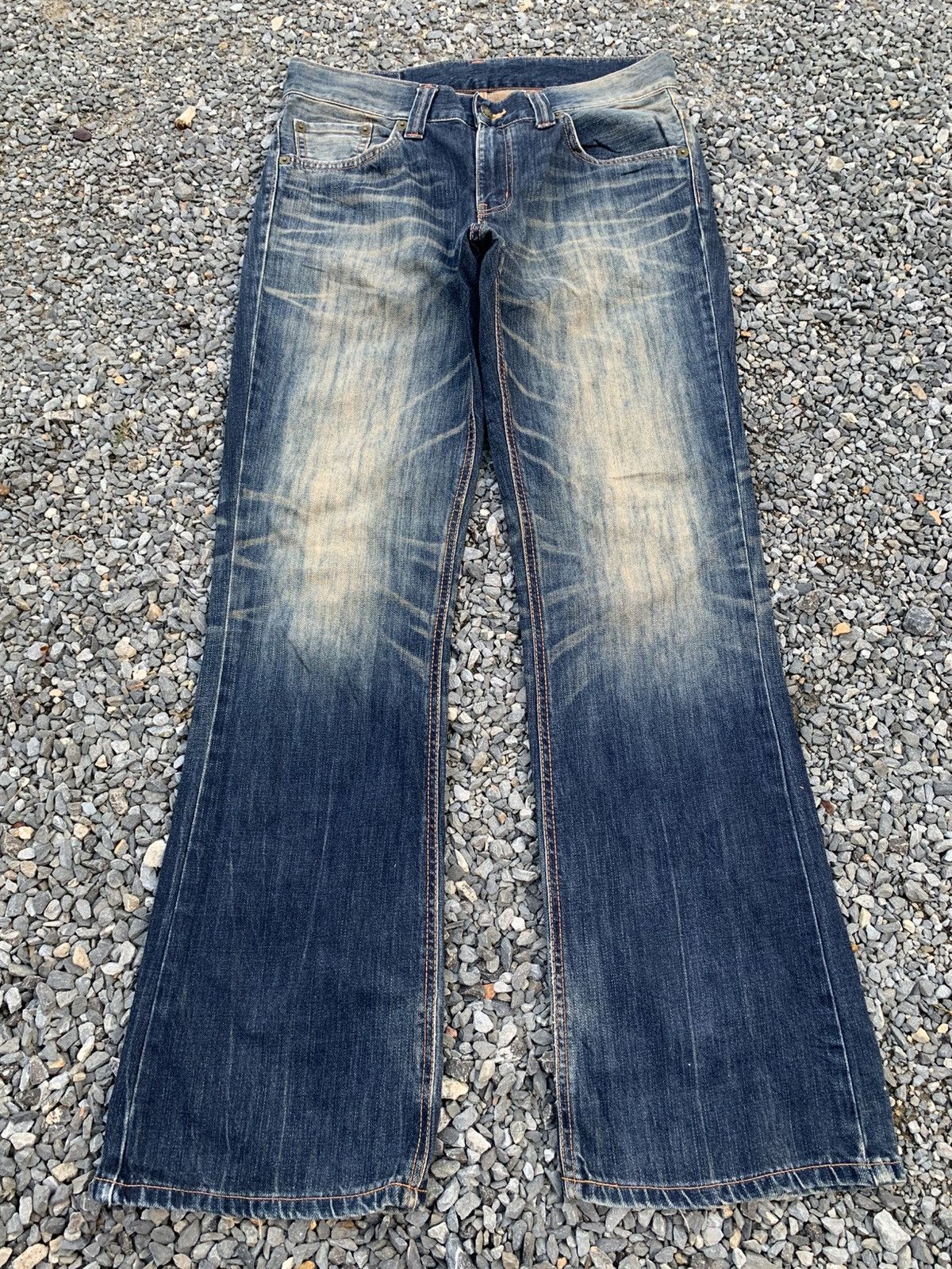 Kapital FLARE EDWIN XV CLAWNMARK NAVAJO RUSTY DISTRESSED DENIM Size US 34 / EU 50 - 4 Thumbnail