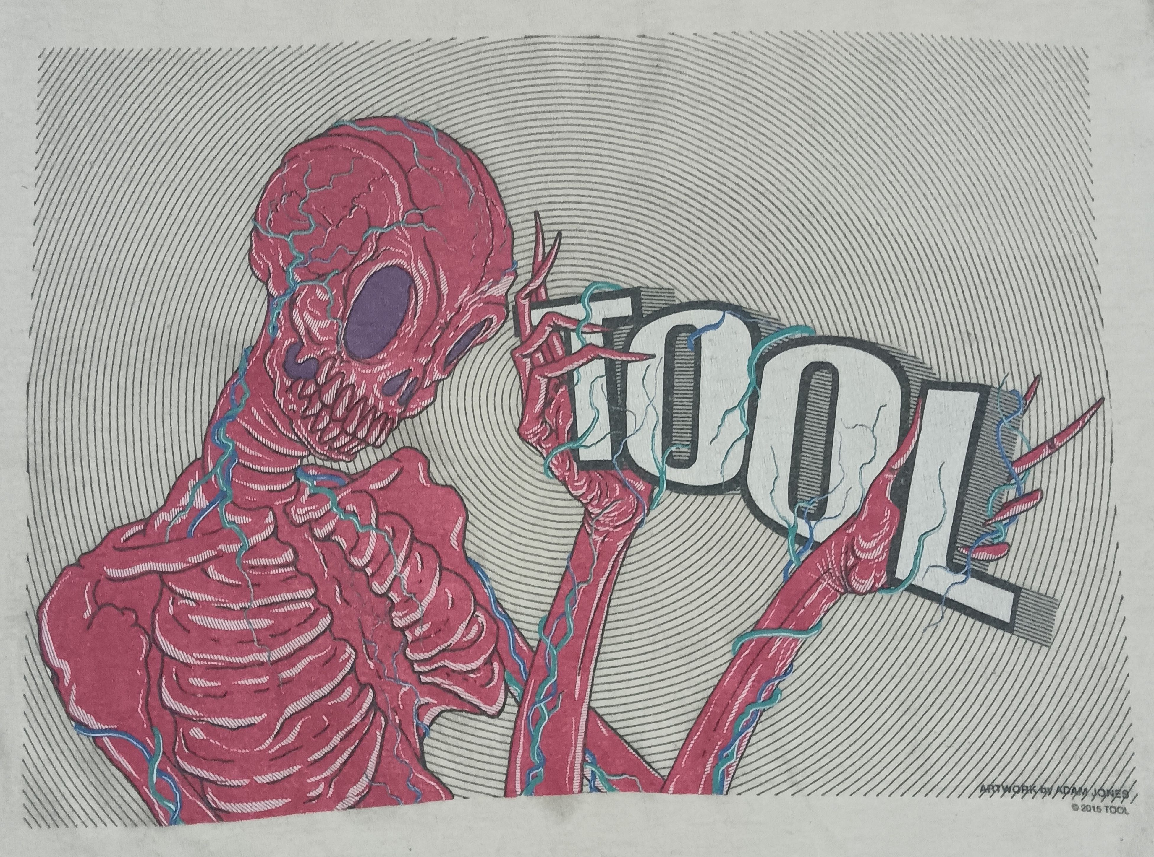 Band Tees × Vintage TOOL SKULL SHIRT ARTWORK BY ADAM JONES ©2015 Size US M / EU 48-50 / 2 - 2 Thumbnail