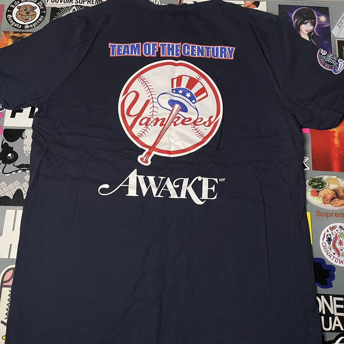 Awake NY × New Era Awake Subway Series Yankees Tee Navy Large Pre owned Size US L / EU 52-54 / 3 - 5 Thumbnail