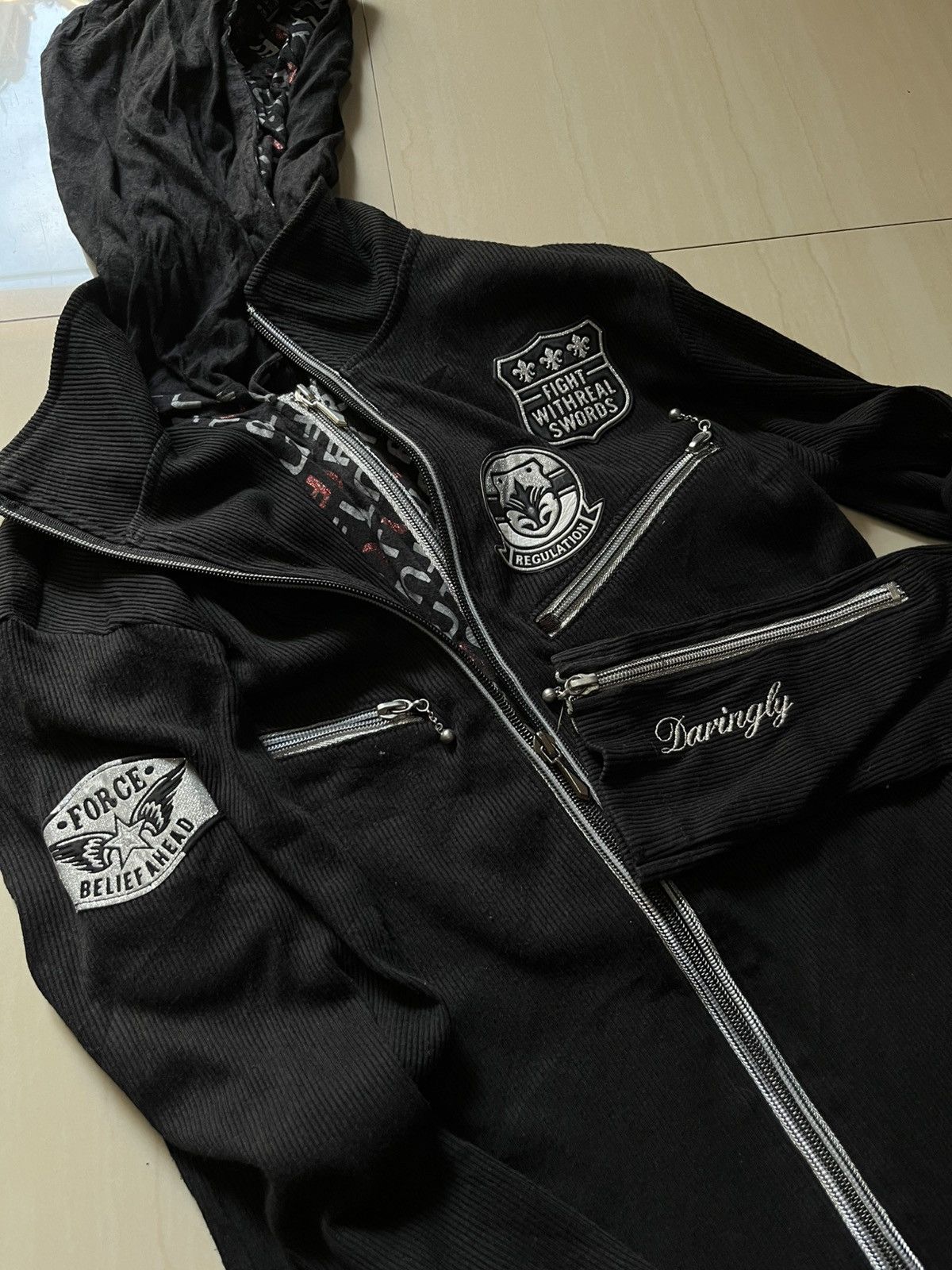 Japanese Brand Double zipper wild life y2k bordir Size US L / EU 52-54 / 3 - 4 Thumbnail