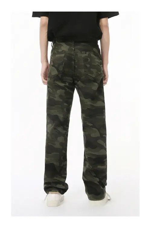 VIBE American camouflage patchwork high street vintage jeans Size US 32 / EU 48 - 7 Thumbnail