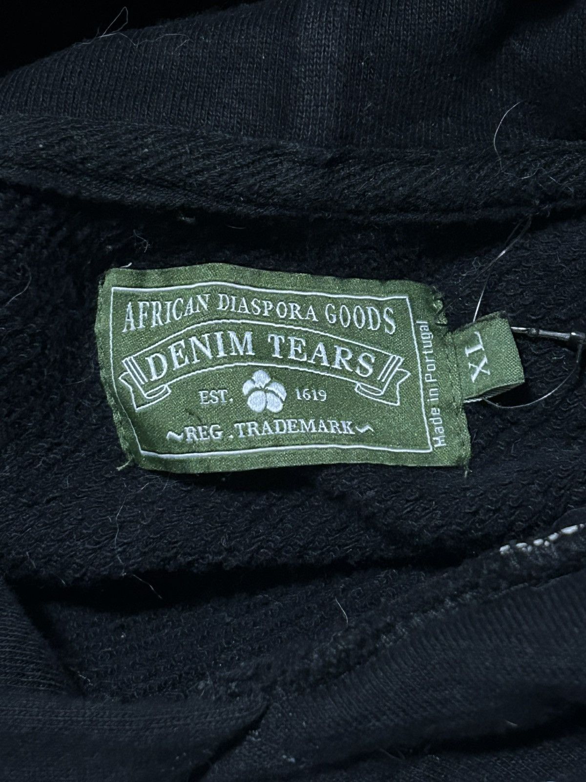 DENIM TEARS Denim Tears Hoodie Black Size US XL / EU 56 / 4 - 2 Thumbnail