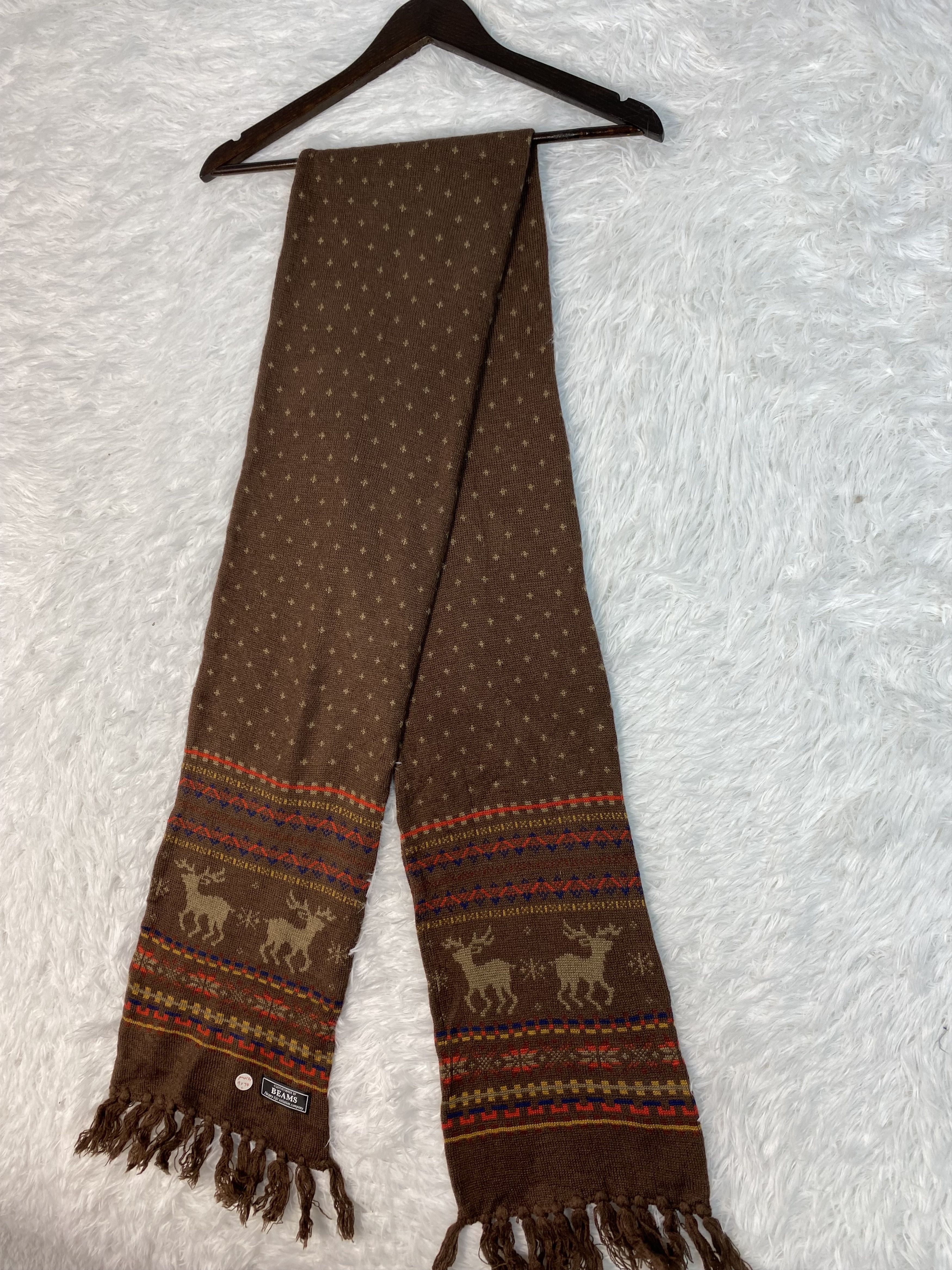 Beams Plus Vintage Beams Scarf / Muffler Neckwear PM0174 Size ONE SIZE - 3 Thumbnail