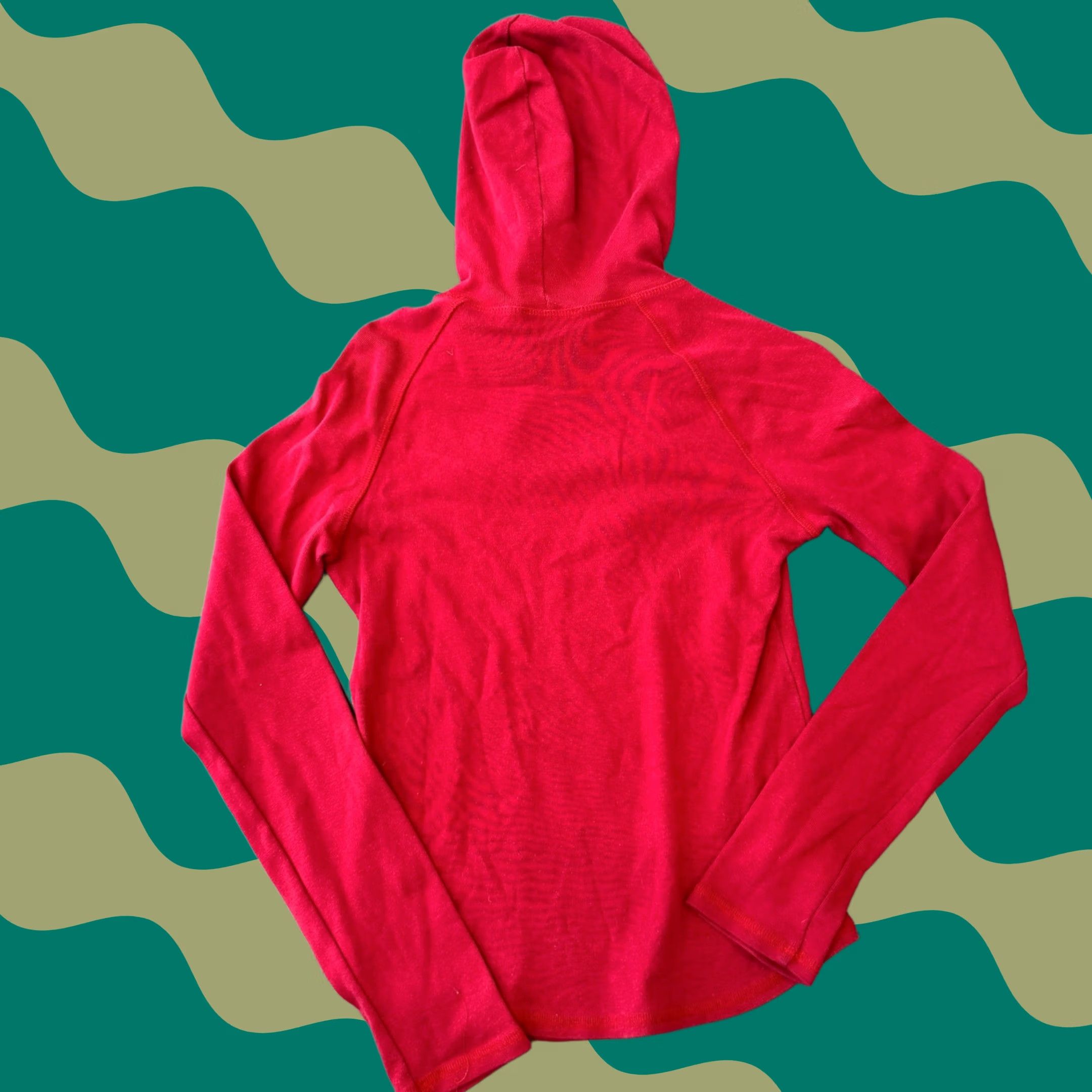 Bebe VINTAGE Bebe Mcbling Rhinestone Hoodie Pullover Sweatshirt Red Longsleeve S Womens Size S / US 4 / IT 40 - 1 Thumbnail