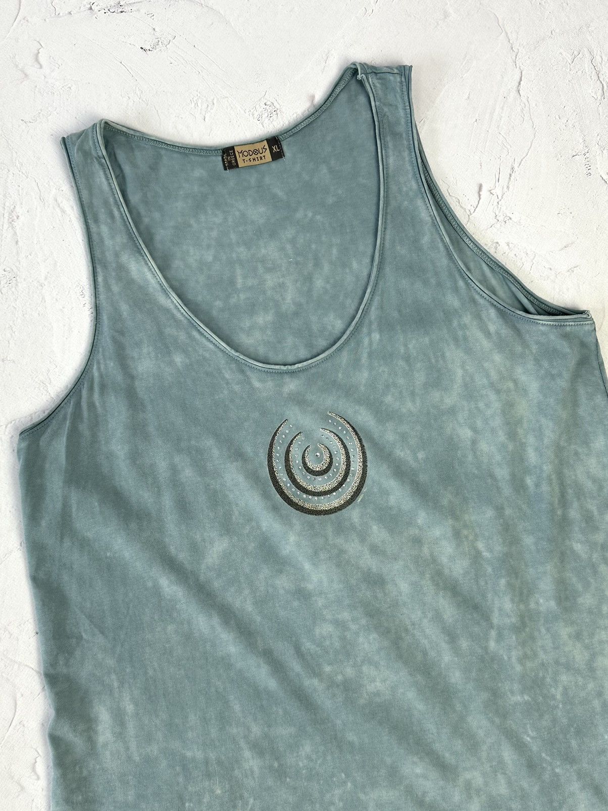 If Six Was Nine Vintage Washed Blue Top Size XL / US 12-14 / IT 48-50 - 2 Thumbnail