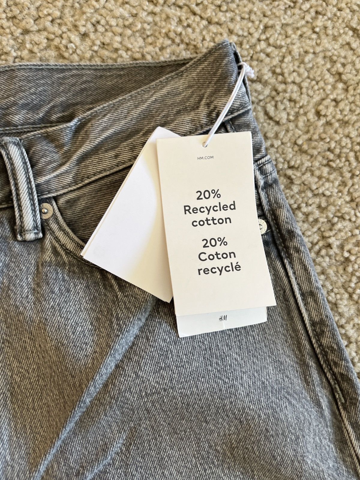 H&M Baggy H&M Grey Jeans Size US 32 / EU 48 - 5 Thumbnail