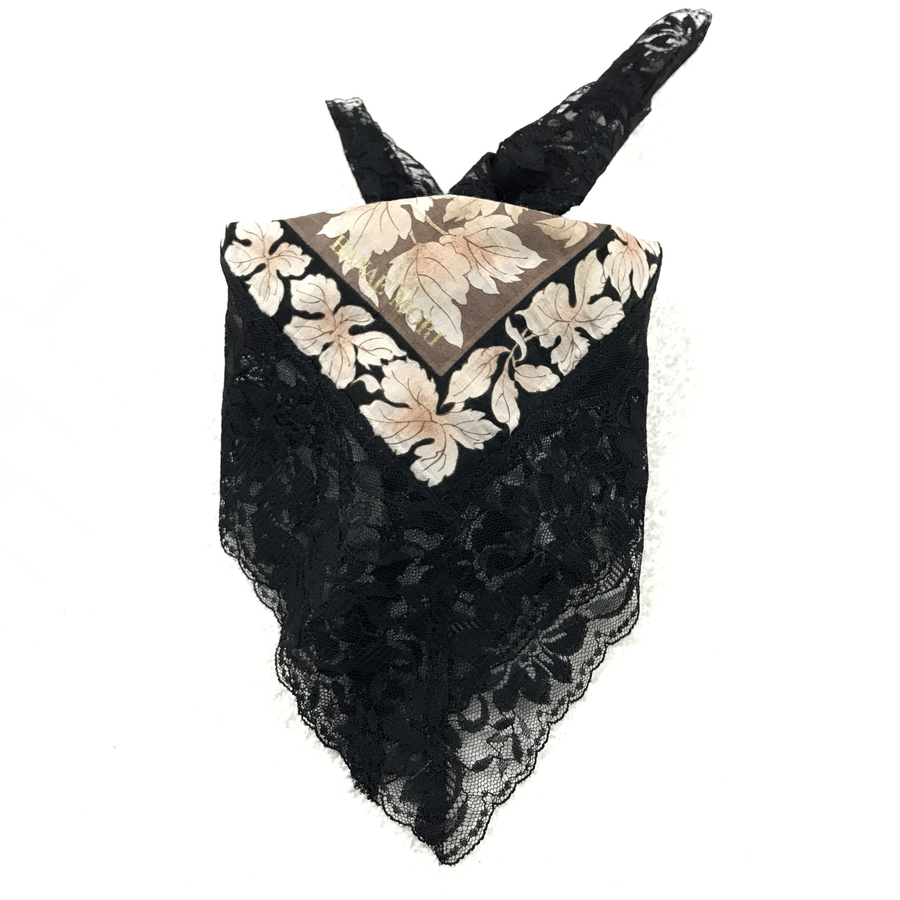 Hanae Mori × Japanese Brand × Vintage Hanae Mori Embroidery Bandana Neckerchief Handkerchief Size ONE SIZE - 4 Thumbnail