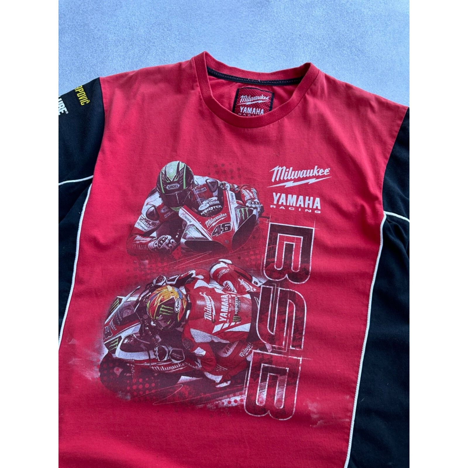 Yamaha VTG Yamaha Racing Milwaukee Monster Distressed T-shirt Size US XL / EU 56 / 4 - 6 Thumbnail