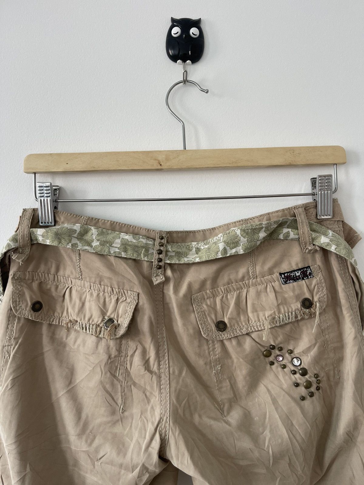 Miss Me Rare Vintage MISS ME Le Lotus Bleu Flare Multi Pocket Pant Size 29" - 14 Thumbnail