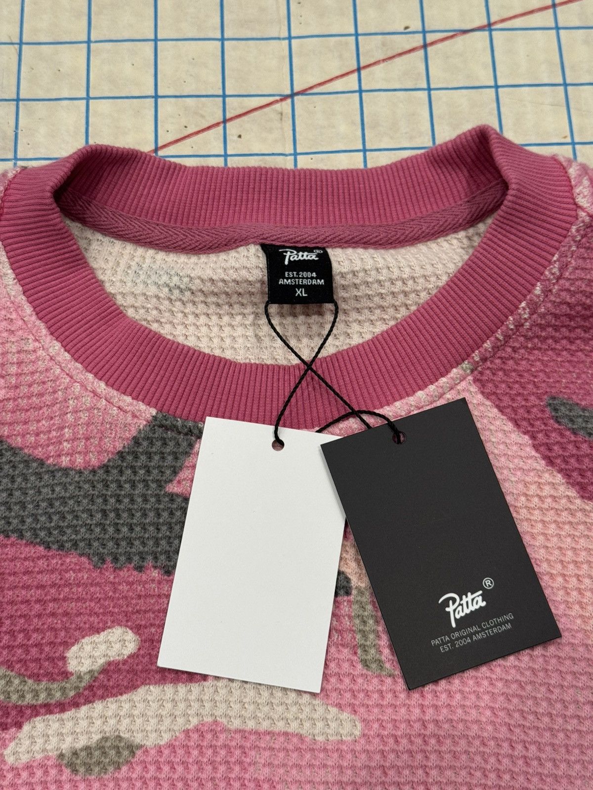Patta NWT Patta Amsterdam Pink Camo Thermal Long Sleeve Mens XL Size US XL / EU 56 / 4 - 6 Thumbnail