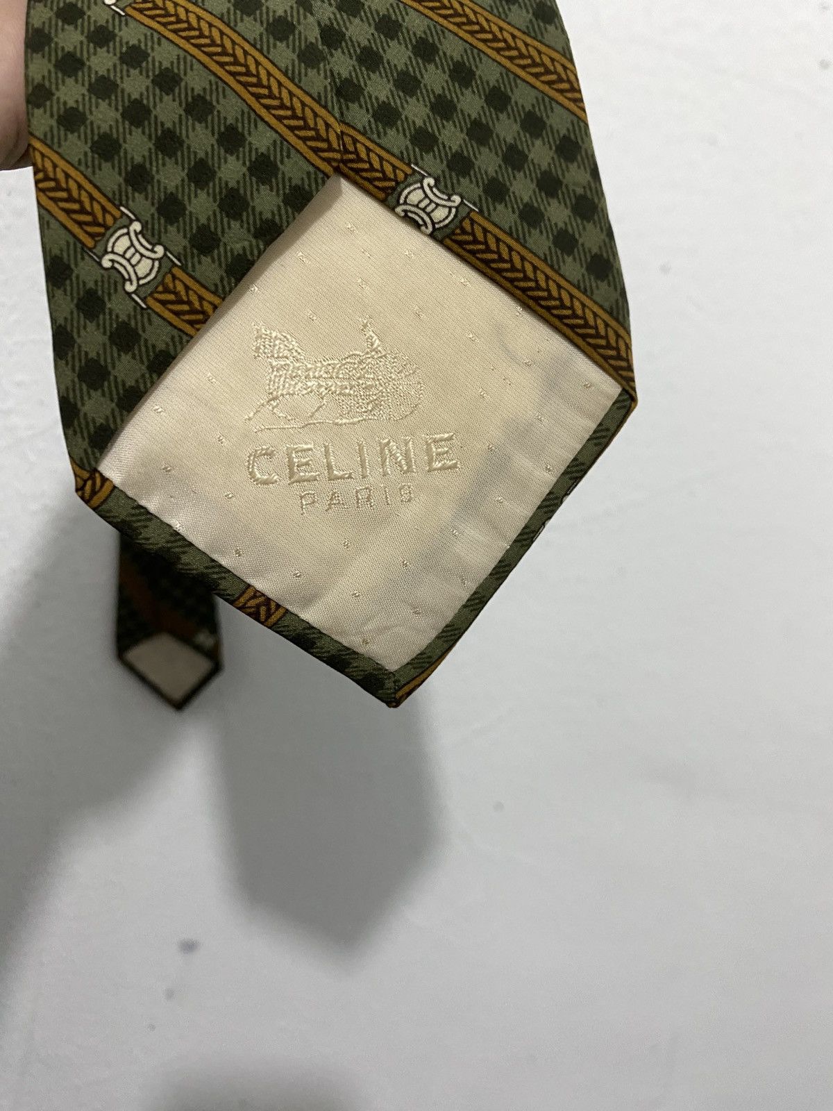 Celine Vintage Celine Abstract Silk Tie Size ONE SIZE - 6 Thumbnail