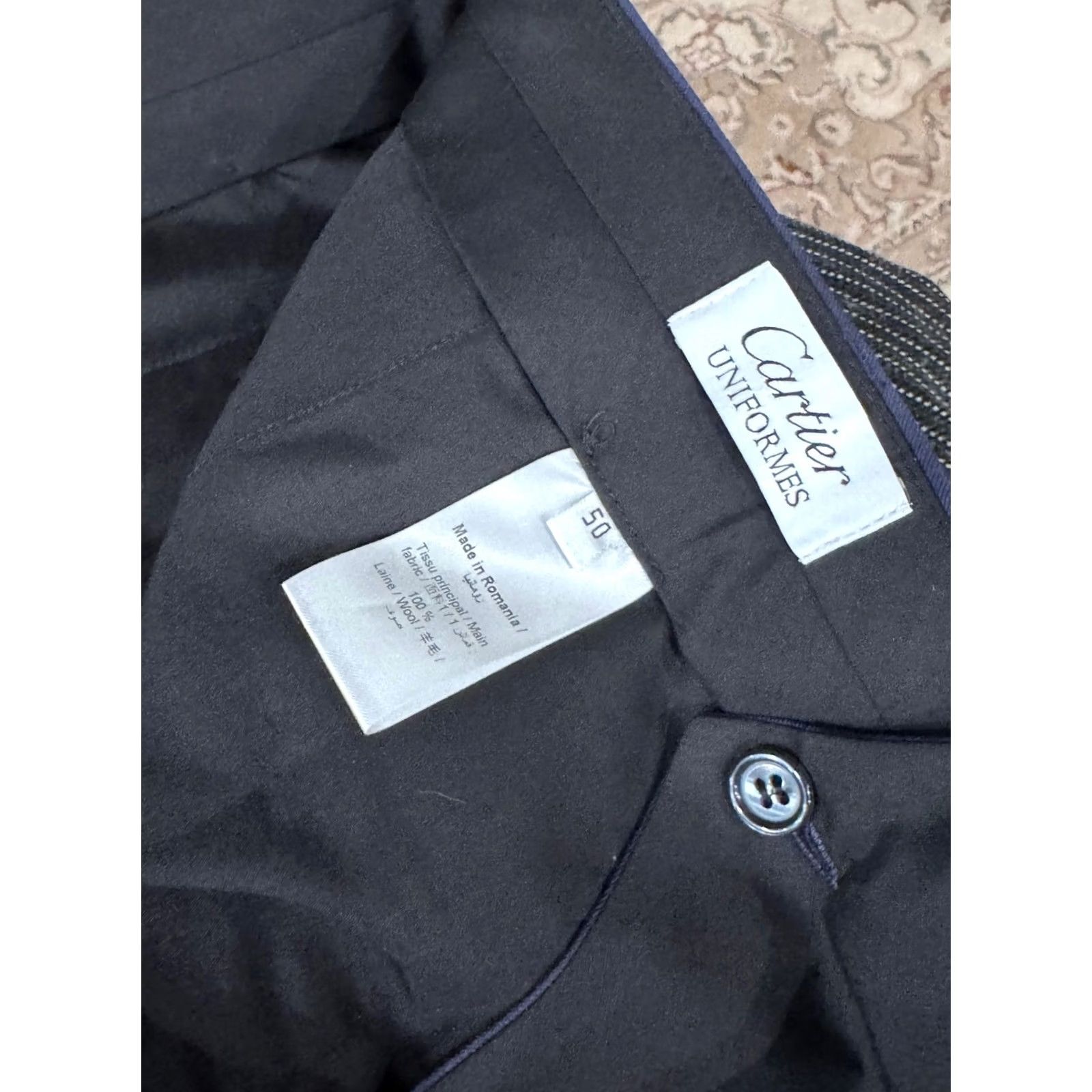 Cartier Cartier PANTS Blazer 40 x 38 Unhemmed Navy Blue NWOT Unhemmed PANTS Blazer Men 40 Navy Blue Cartier Size 40R - 7 Thumbnail