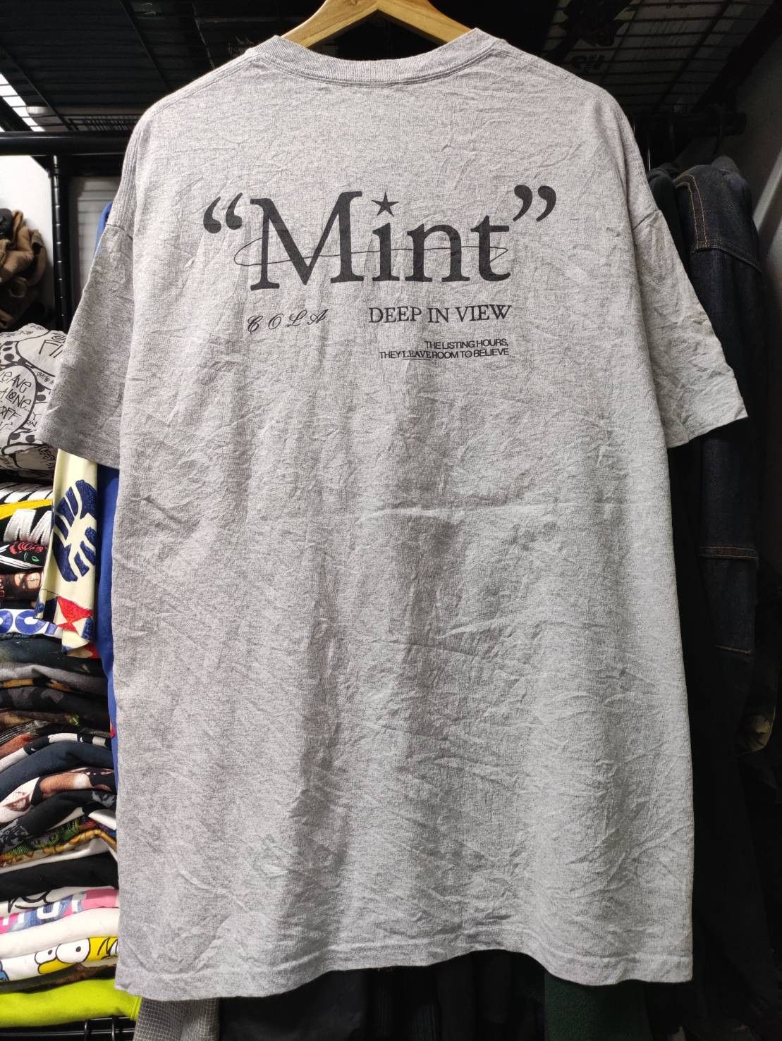 Band Tees Cola " Mint " Album Deep in View Single Promo T-Shirt Size US XL / EU 56 / 4 - 2 Thumbnail