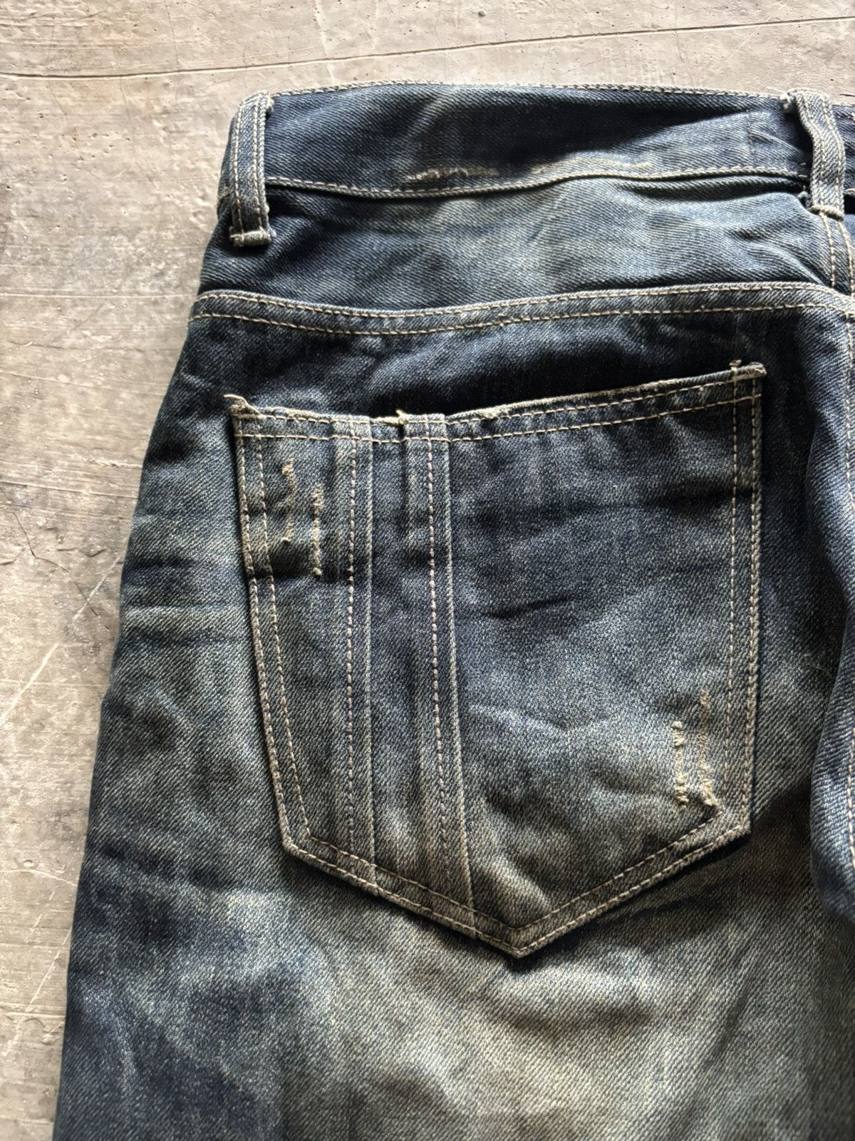 If Six Was Nine DPSR JEANS distressed mud wash mudmax style japanese grunge Size US 34 / EU 50 - 18 Thumbnail
