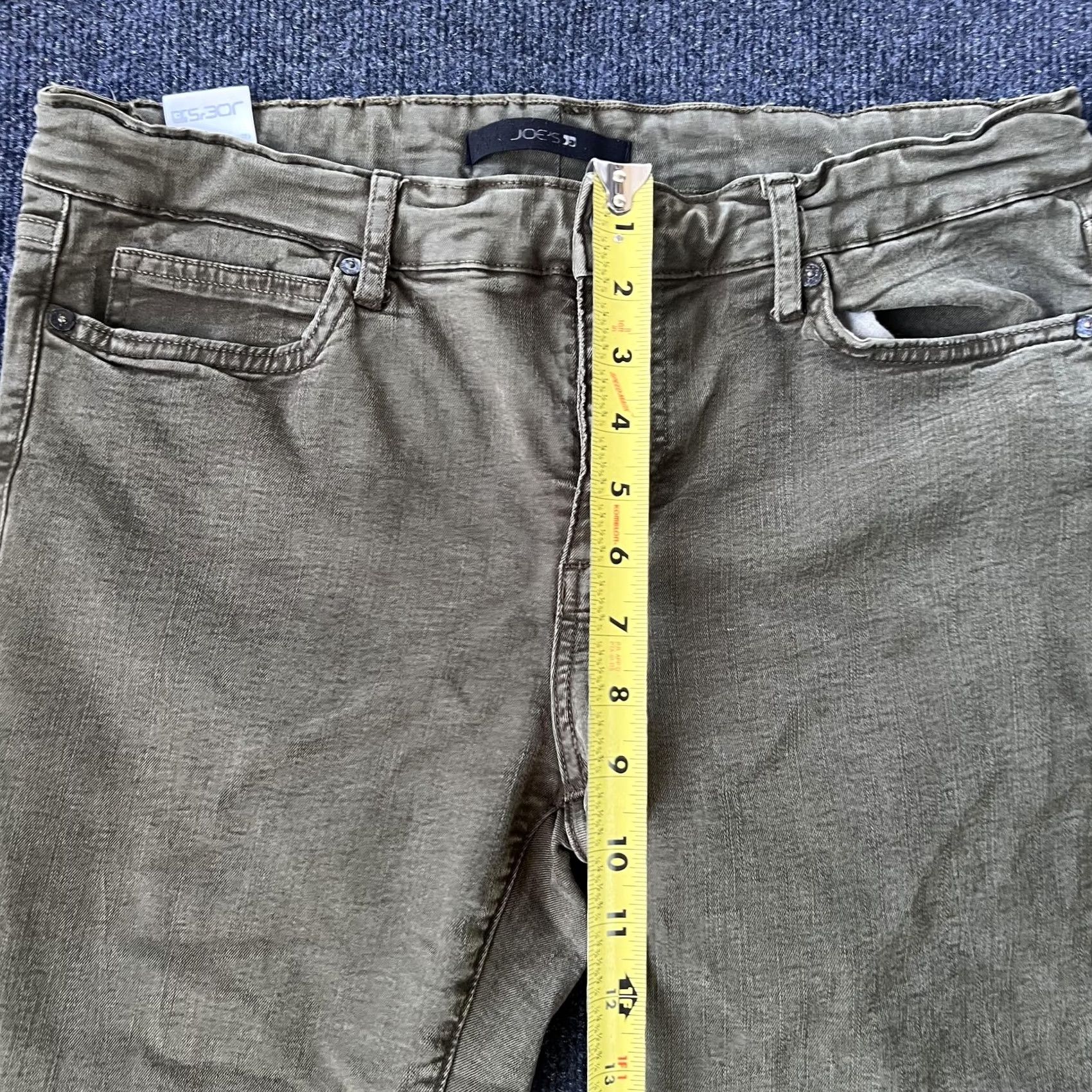Vintage Joe's Jeans Womens Jeans Skinny Midrise Olive Green 31 Five Pocket Stretch Denim Pants Size 24" / US 00 / IT 34 - 5 Thumbnail