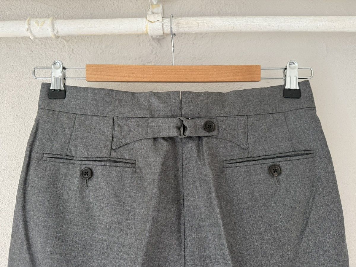 Thom Browne Runway Sample - Grey Wool Tailored Trousers with Cuffed Hem Size US 30 / EU 46 - 6 Thumbnail