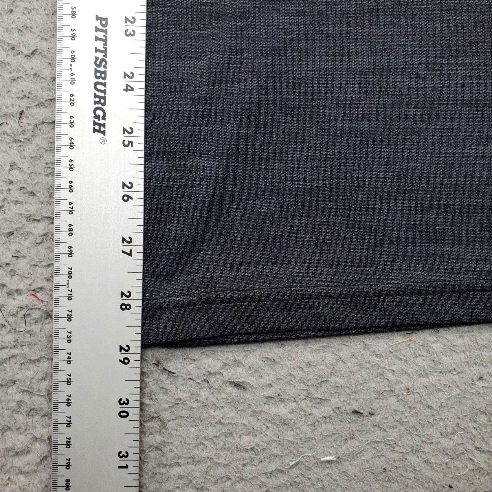 Hudson North Hudson Polo Shirt Mens XL Gray Space Dye Short Sleeve Slit Button Collar Polo Shirt Size US XL / EU 56 / 4 - 3 Thumbnail