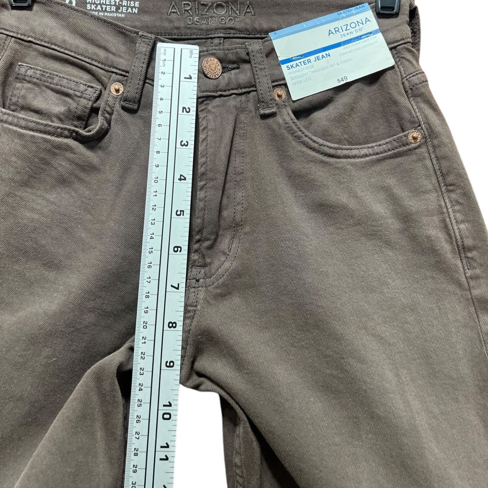 Arizona Jean Co. Arizona - Women's High-Rise Slouchy Skater Jeans Loose T Size 25" / US 0 / IT 36 - 5 Thumbnail