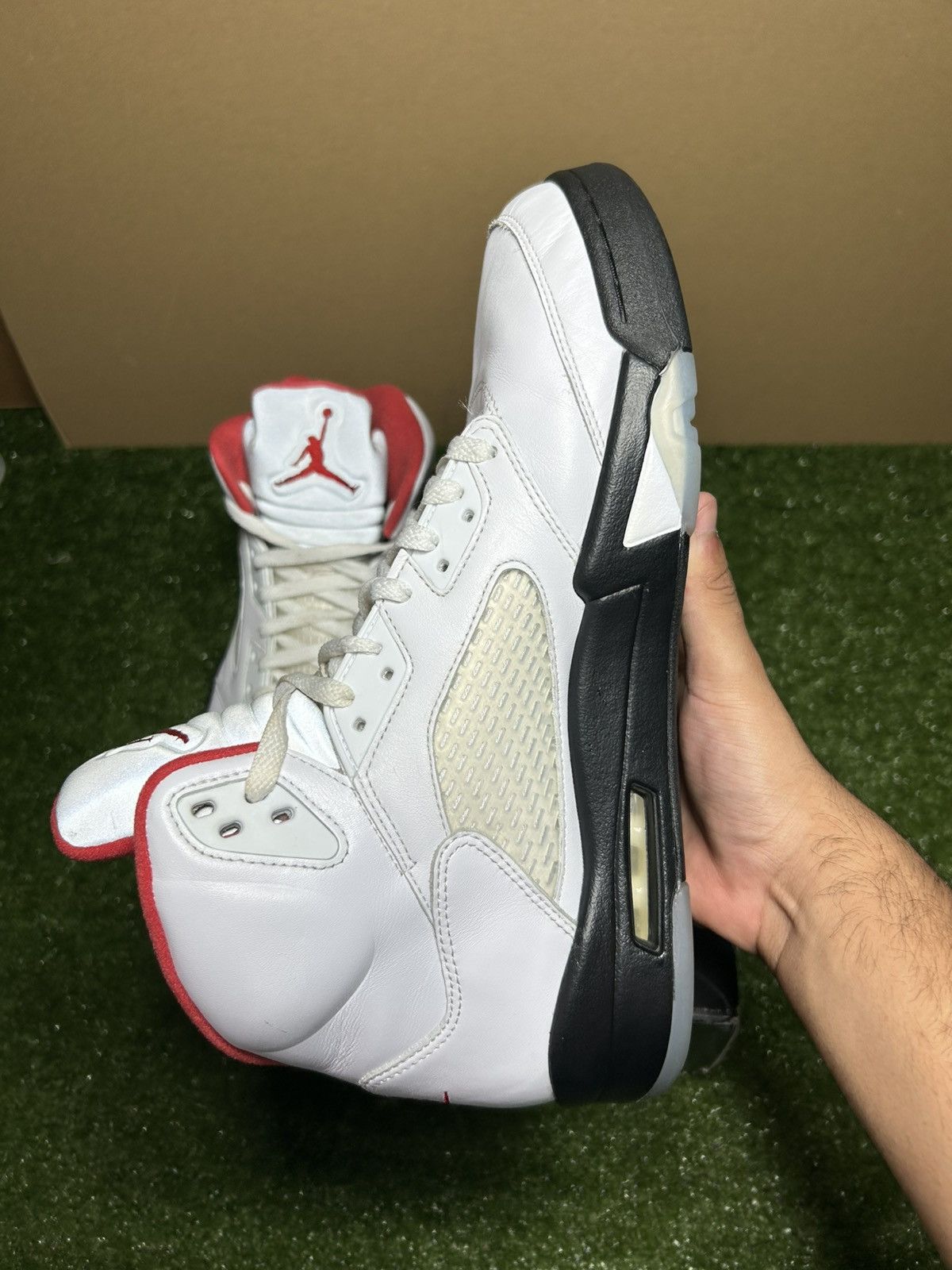 Jordan Brand Jordan 5 fire red 2020 Size US 12 / EU 45 - 4 Thumbnail