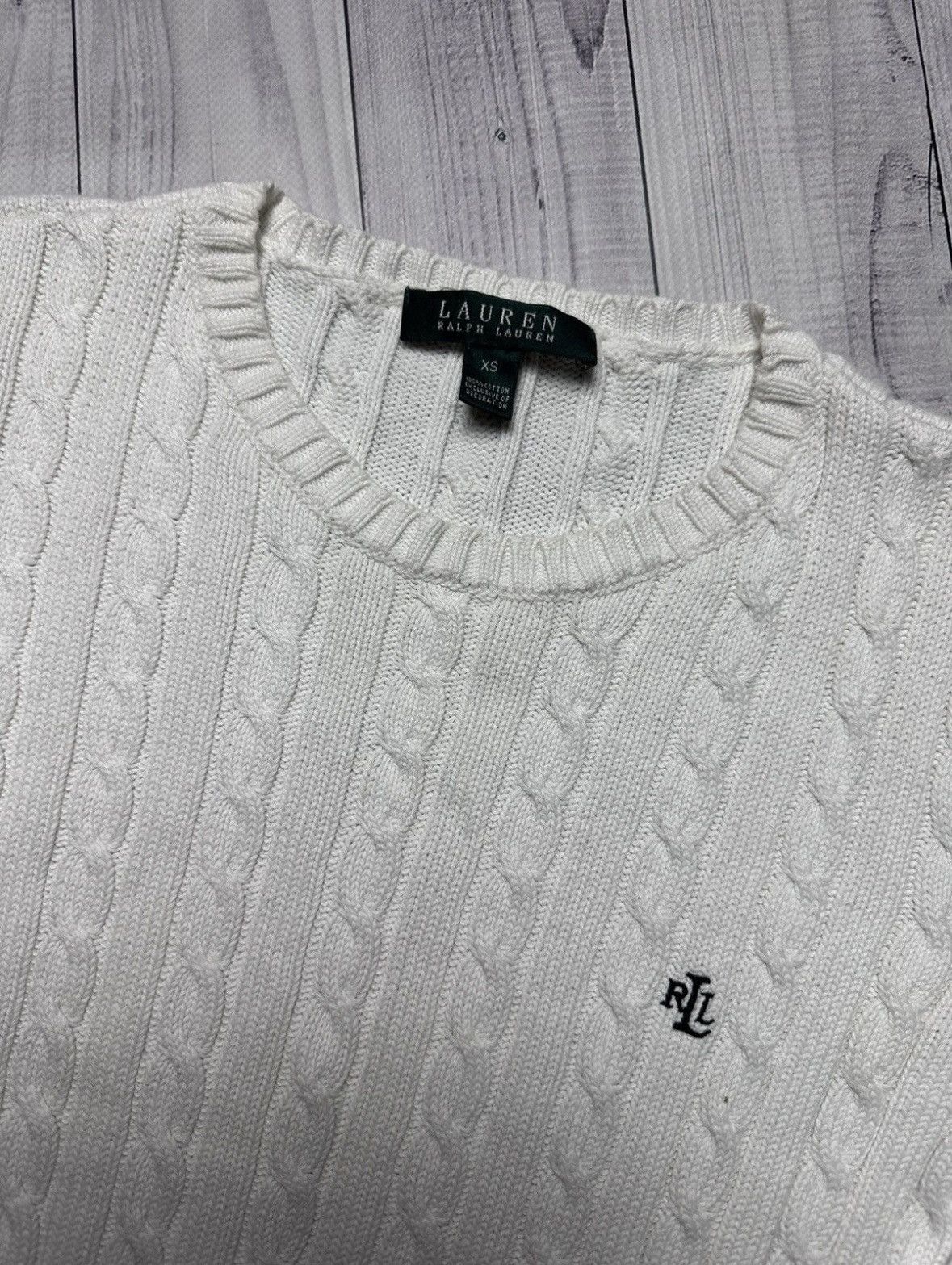 Polo Ralph Lauren × Ralph Lauren × Vintage Polo Ralph Lauren women's sweater vintage knitted Oversized Size S / US 4 / IT 40 - 3 Thumbnail