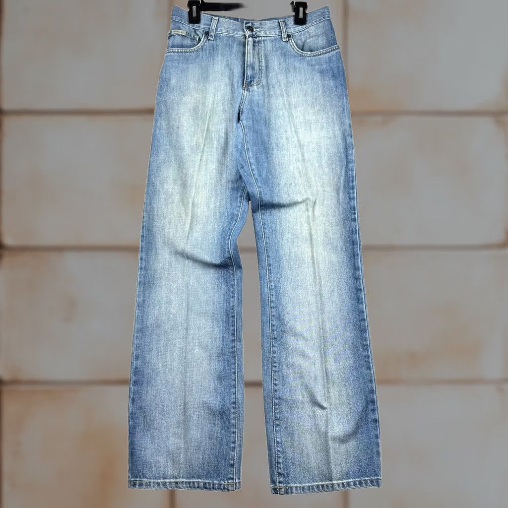 Calvin Klein VINTAGE Calvin Klein Jeans Bootcut Denim 30x33 34 Waist Altered 30 Washed Blue Mens Size US 30 / EU 46 - 1 Thumbnail