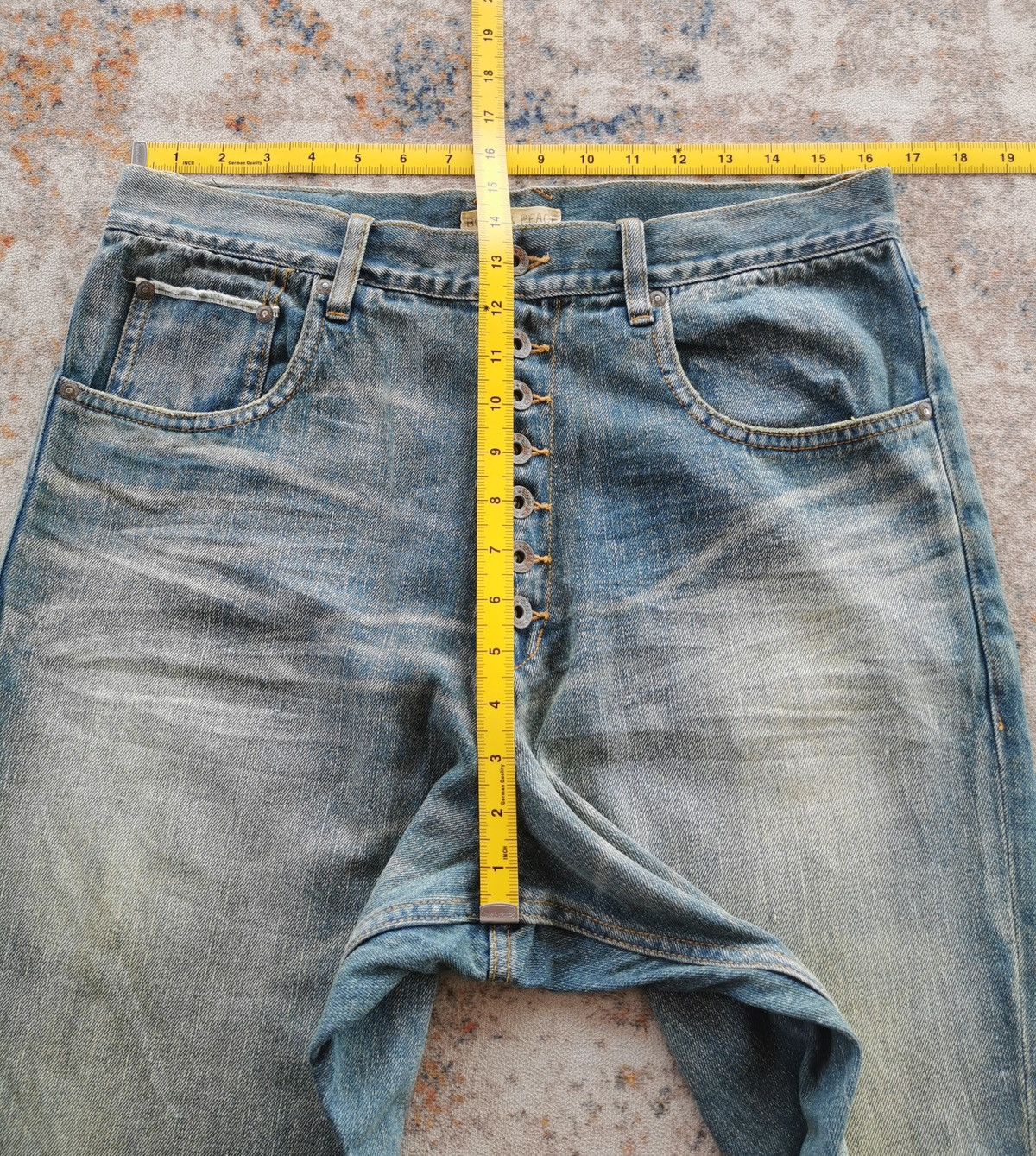 Japanese Brand Bond And Peace Show Button Jeans Size US 32 / EU 48 - 9 Thumbnail