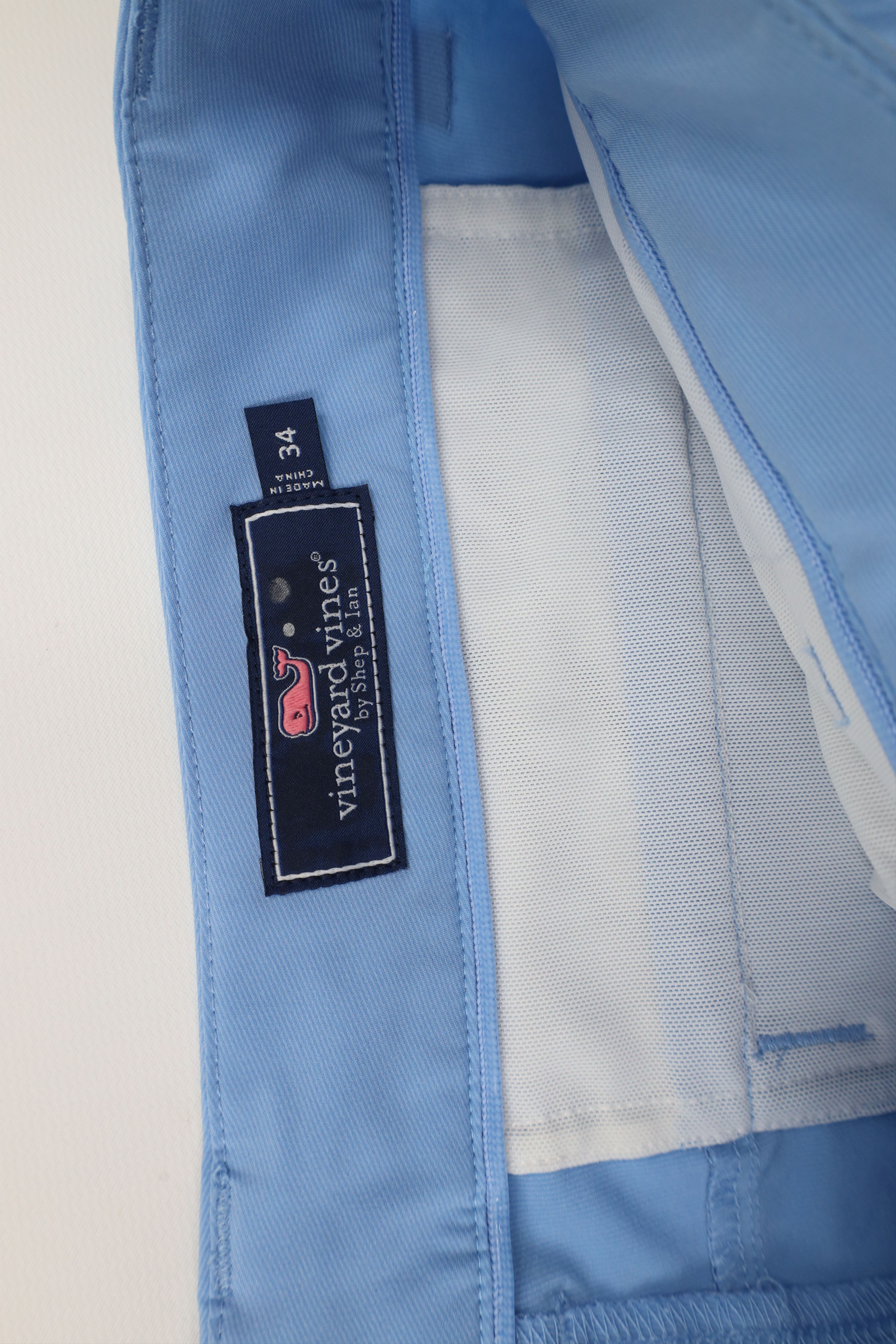 Vineyard Vines × Vintage Vineyard Vines Front Tech Golf Chino Shorts Carolina Blue Size US 34 / EU 50 - 6 Thumbnail