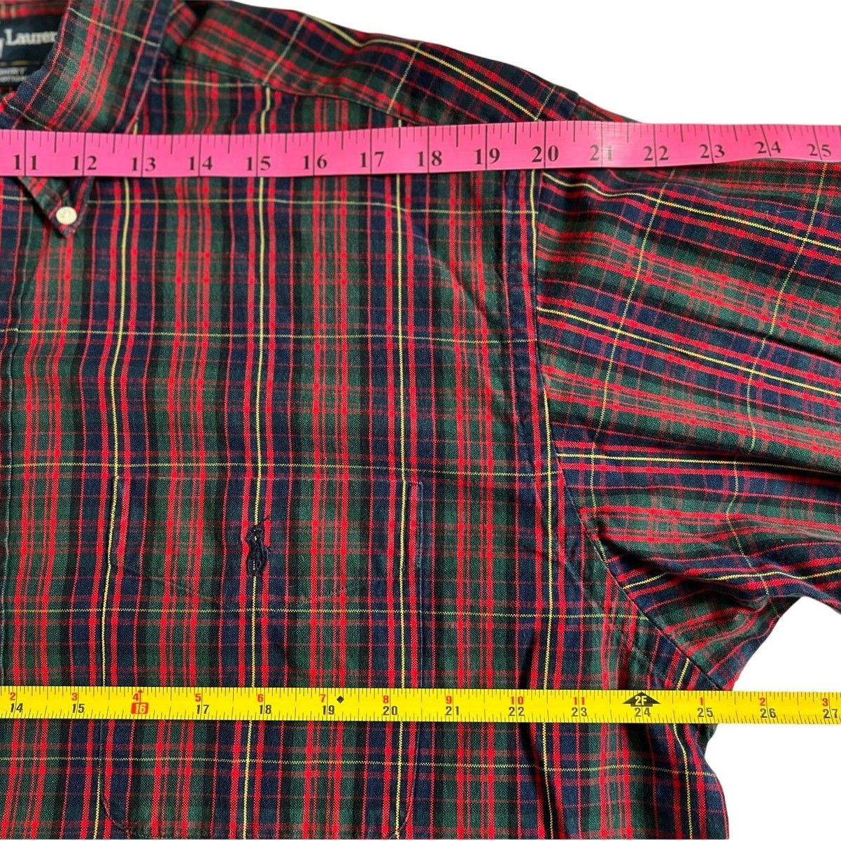 Ralph Lauren Ralph Lauren Plaid 100% Cotton Big Shirt Men's Medium Size US M / EU 48-50 / 2 - 4 Thumbnail