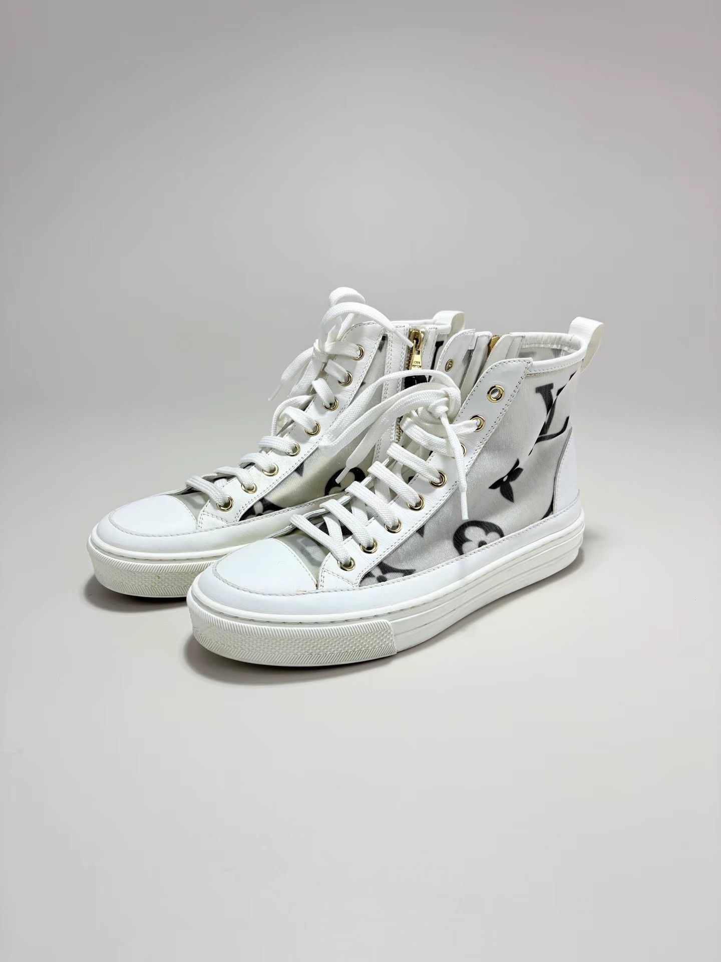 Louis Vuitton LV Stellar Monogram High-Top Sneakers K1 Size US 6.5 / IT 36.5 - 1 Thumbnail