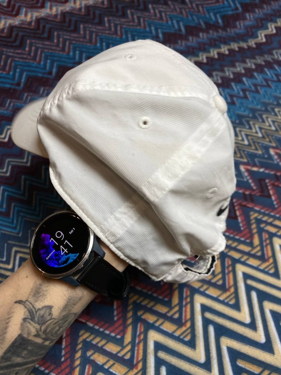 Nike Hats white Vintage Nike big logo Cap Y2K streetwear Size ONE SIZE - 8 Thumbnail