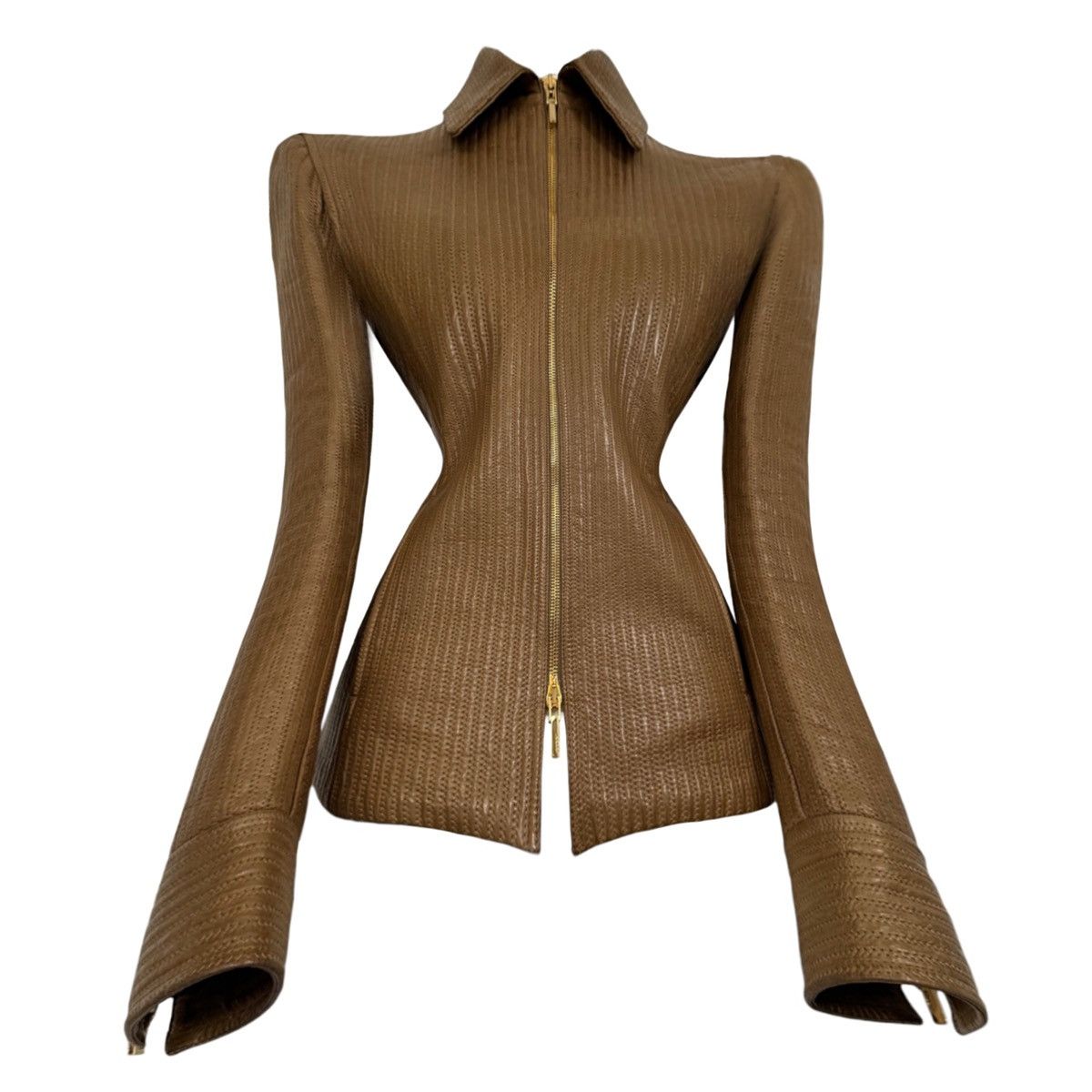 Gucci Gucci by Tom Ford Runway leather jacket Size S / US 4 / IT 40 - 1 Thumbnail