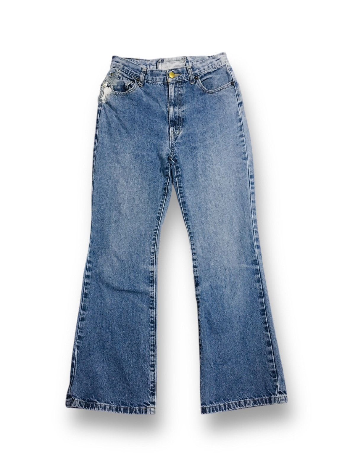 Jean Apres Jour Distressed Flare Jeans (16) Size 27" / US 4 / IT 40 - 1 Thumbnail
