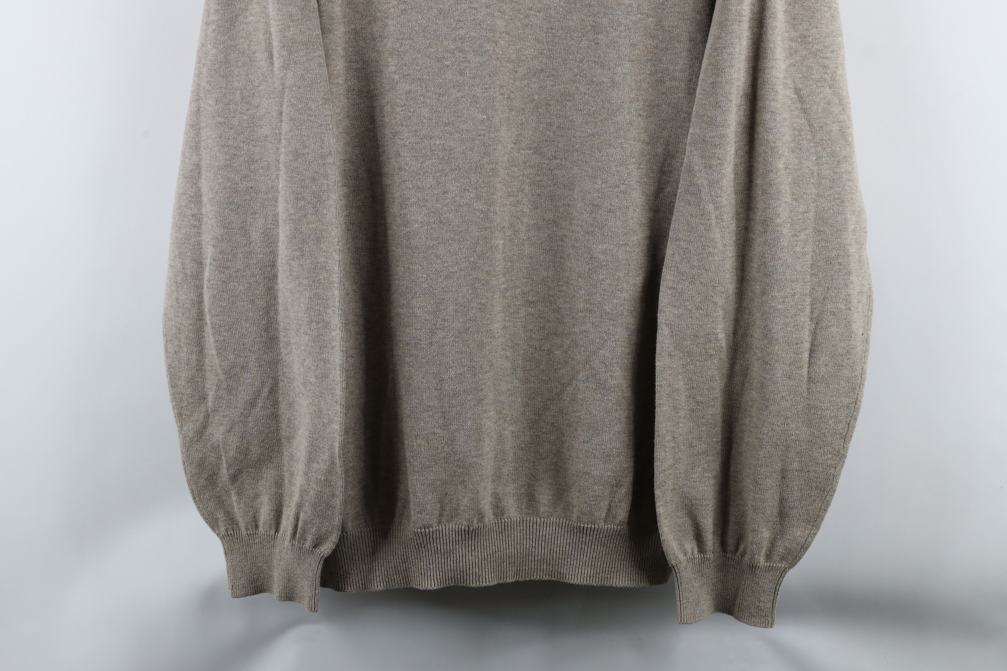 Vintage Vintage 90s Streetwear Collared Pullover Oatmeal Brown Size US XL / EU 56 / 4 - 3 Thumbnail