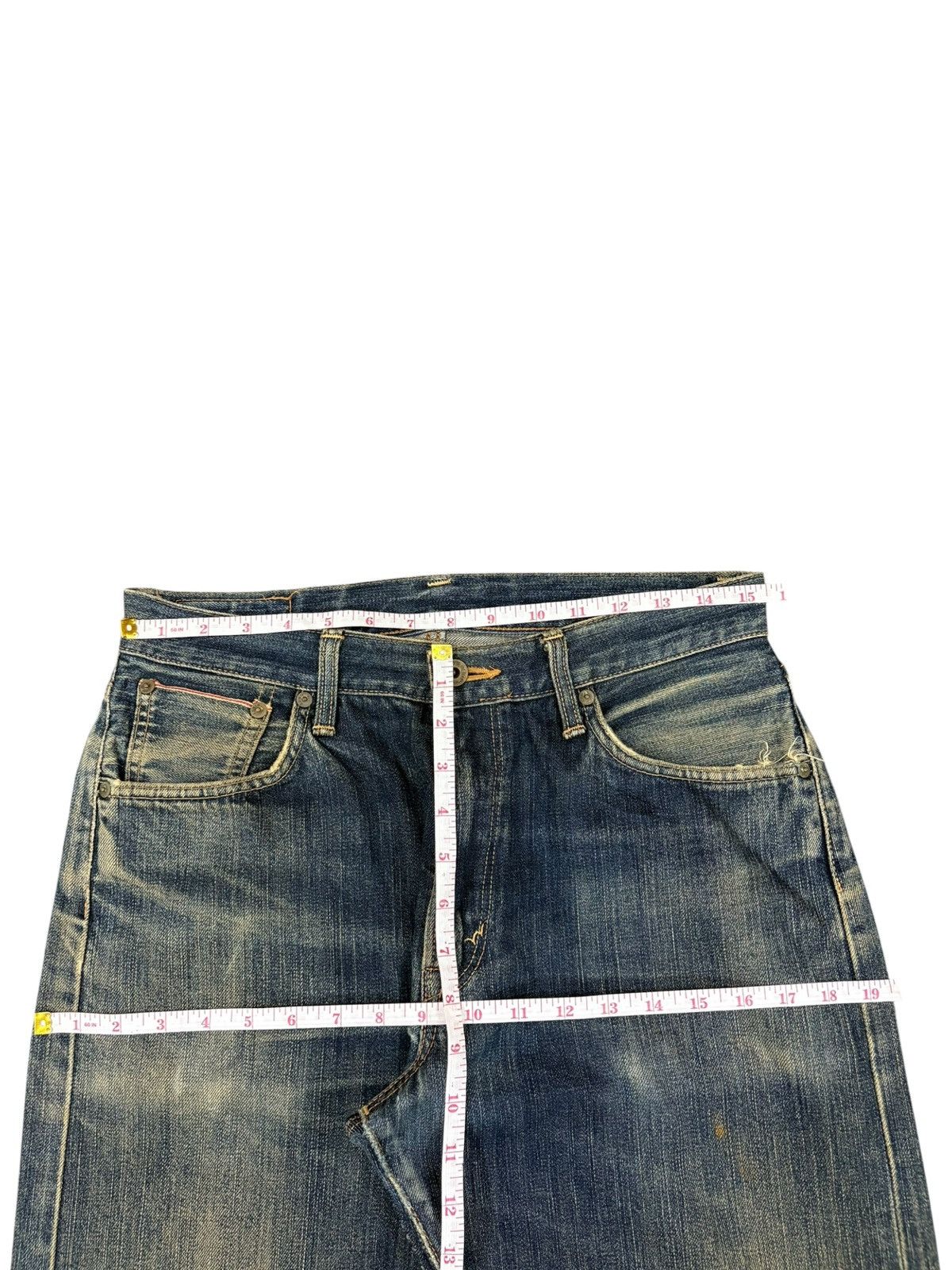 Edwin Vintage Edwin 505 Selvedge Mud Wash Loose Baggy Jeans Size US 31 - 13 Thumbnail