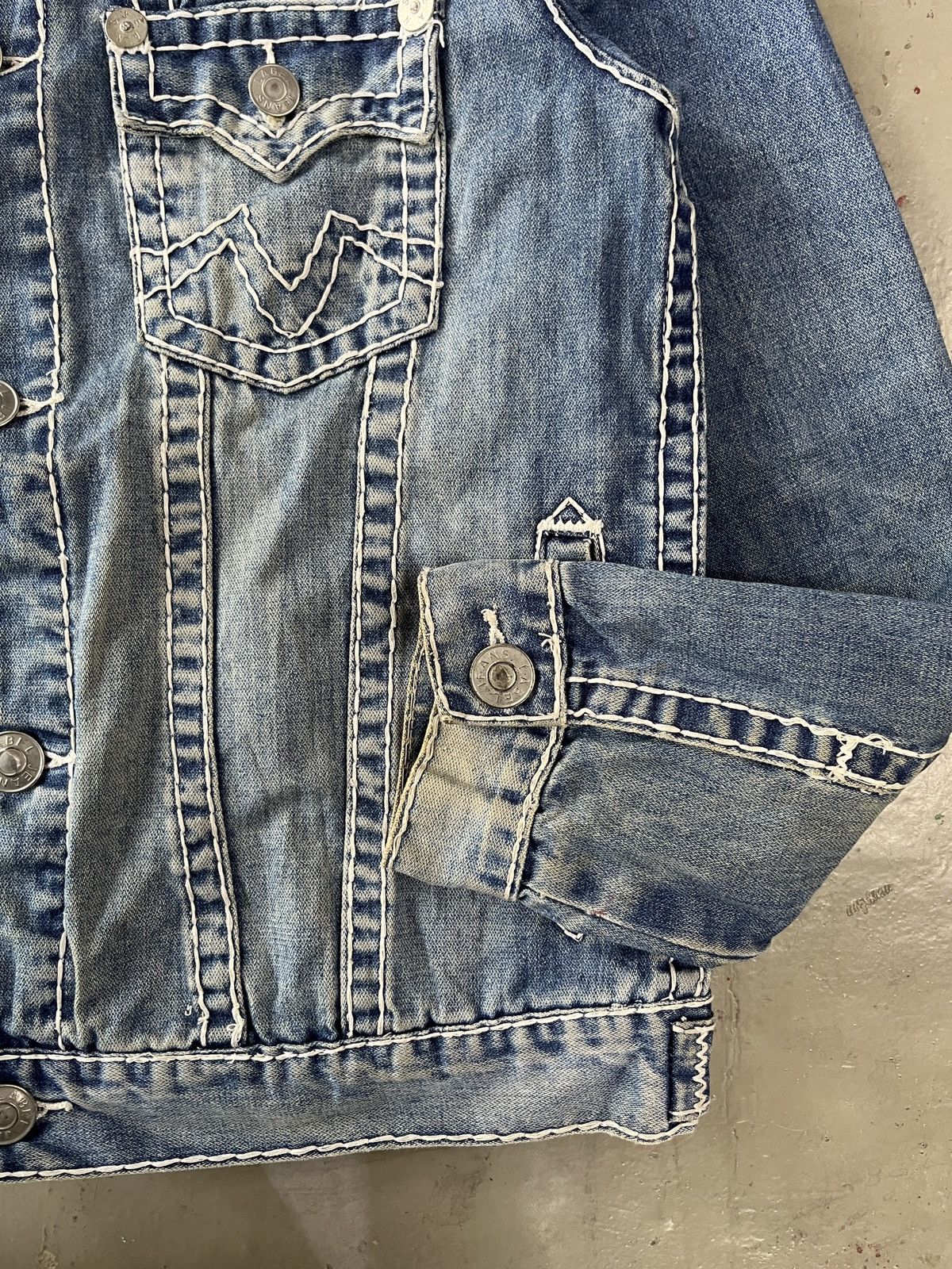 True Religion Vintage Label Jean True Religion Style Trucker Jacket Size US S / EU 44-46 / 1 - 6 Thumbnail