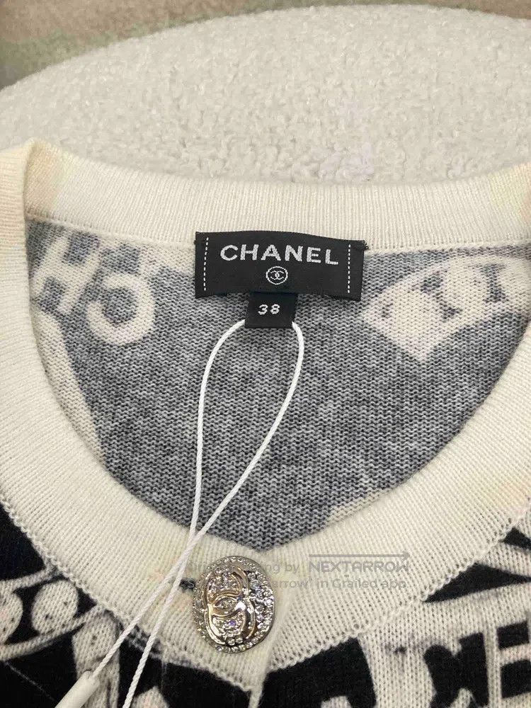 Chanel Chanel Ski series black and white graffiti cardigan long s Size XS / US 0-2 / IT 36-38 - 7 Thumbnail