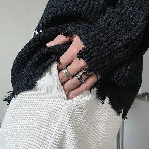 Jewelry New Trend Jewelry Rings Open Size Chrome Ring (Size 7-13) Size ONE SIZE - 2 Thumbnail