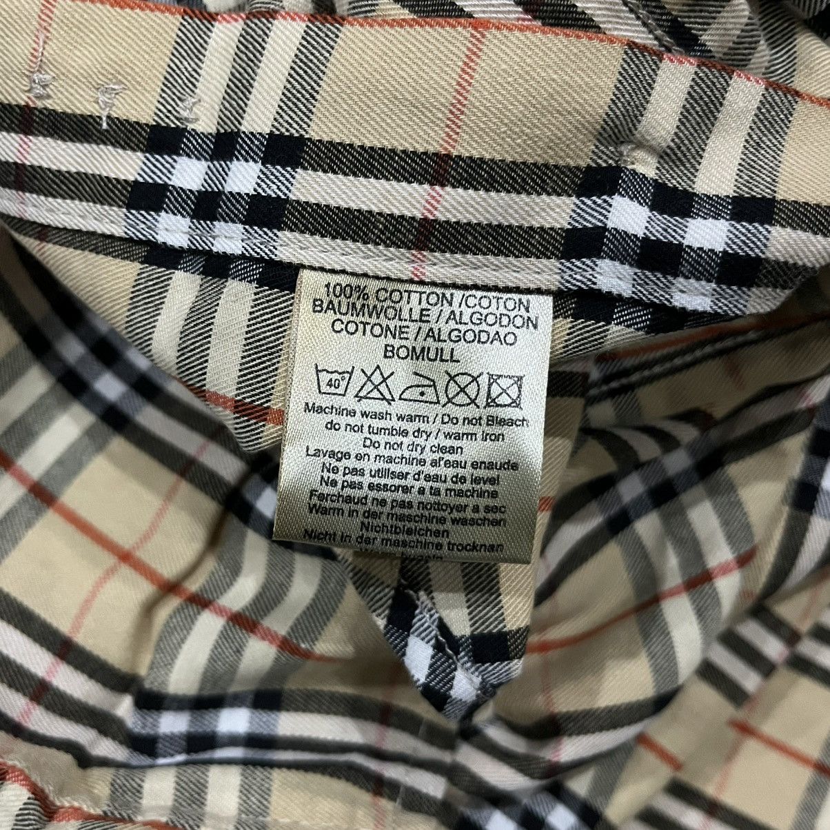 Burberry × Vintage Vintage Burberrys Novacheck Shirt Size US XL / EU 56 / 4 - 7 Thumbnail