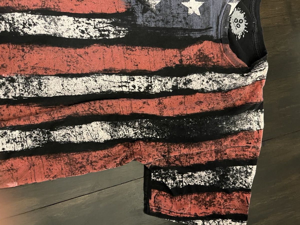 Vintage Vintage American Flag Graphic Tee Size US XXL / EU 58 / 5 - 3 Thumbnail